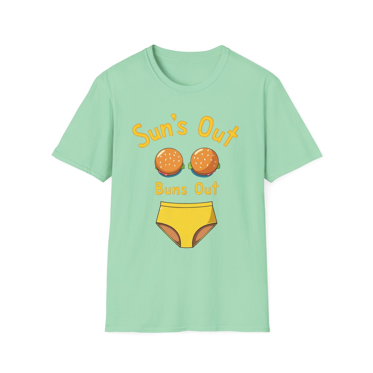 Sun's Out Buns Out, Sunny Vibes T-Shirt - Funny Summer Tee for Beach Days, BBQs, Pool Parties, Birthday Gifts, Vacation Wear - Psychonaut Swag