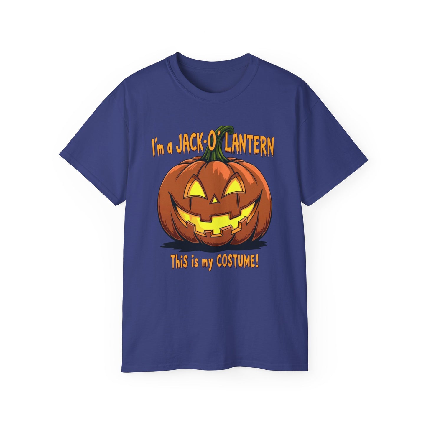 Halloween Jack-O'-Lantern Unisex Tee, Funny Costume Shirt, Spooky Festive Apparel, Halloween Party Gift, October Celebration Outfit