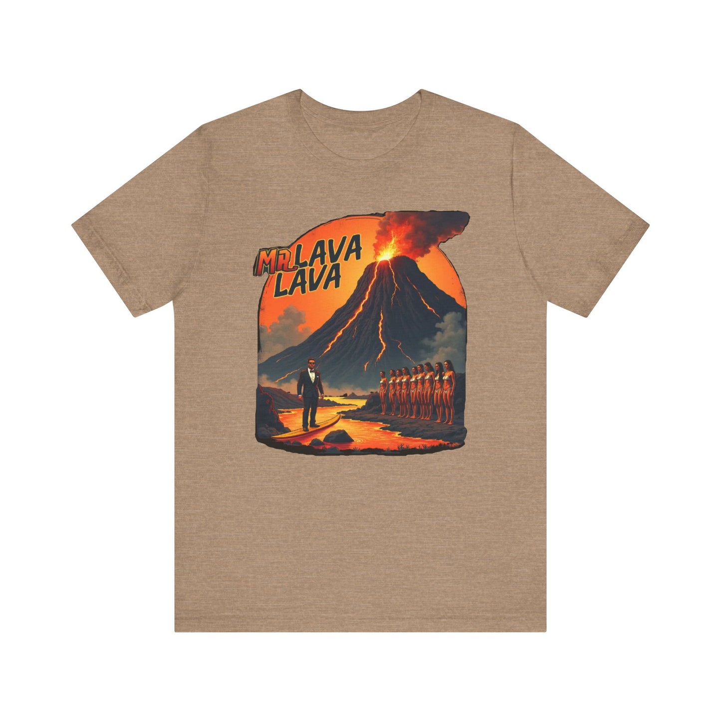 Mr. Lava Lava Tee, Unisex Graphic Shirt, Cool Retro T-Shirt, Perfect for Summer, Volcano Art, Gift for Geology Lovers - Psychonaut Swag