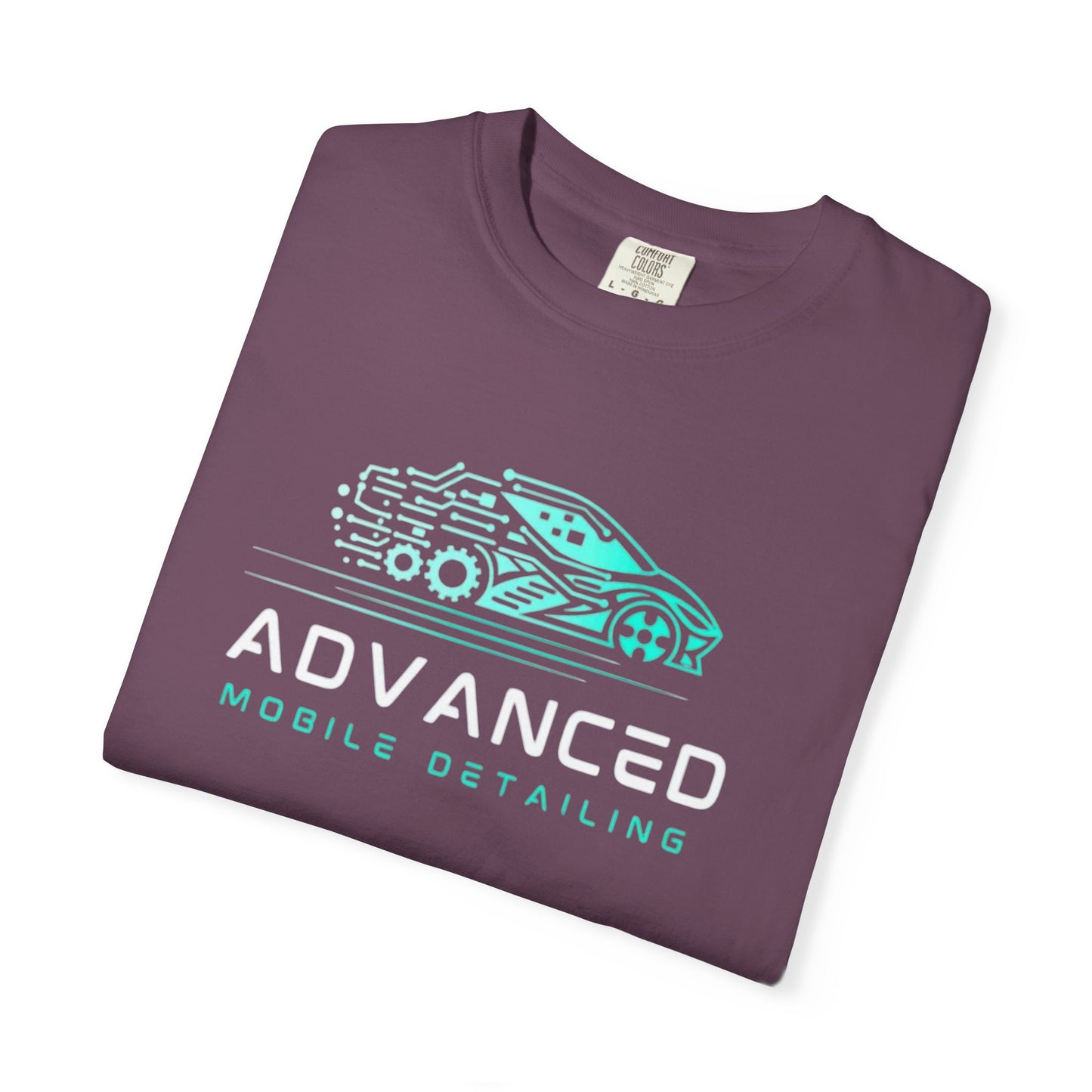 Advanced Mobile, Garment Dyed, T-Shirt, Unisex Graphic Tee, Casual Streetwear, Perfect Gift for Car Lovers, Vintage Style Merch, Everyday Wear