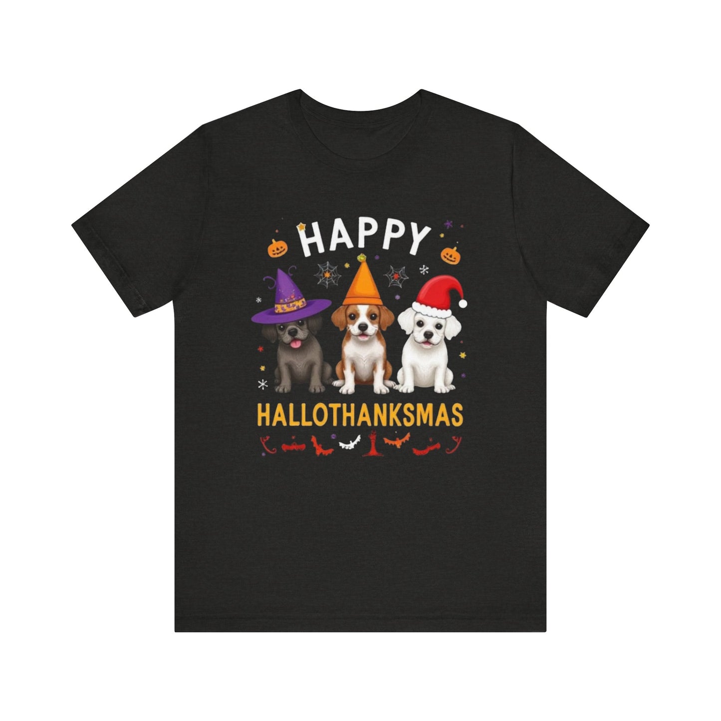 Holiday Trifecta tee, Funny Halloween T-Shirt for Parties, Unisex Short Sleeve Tee, Spooky Holiday Apparel, Gift for Halloween Lovers