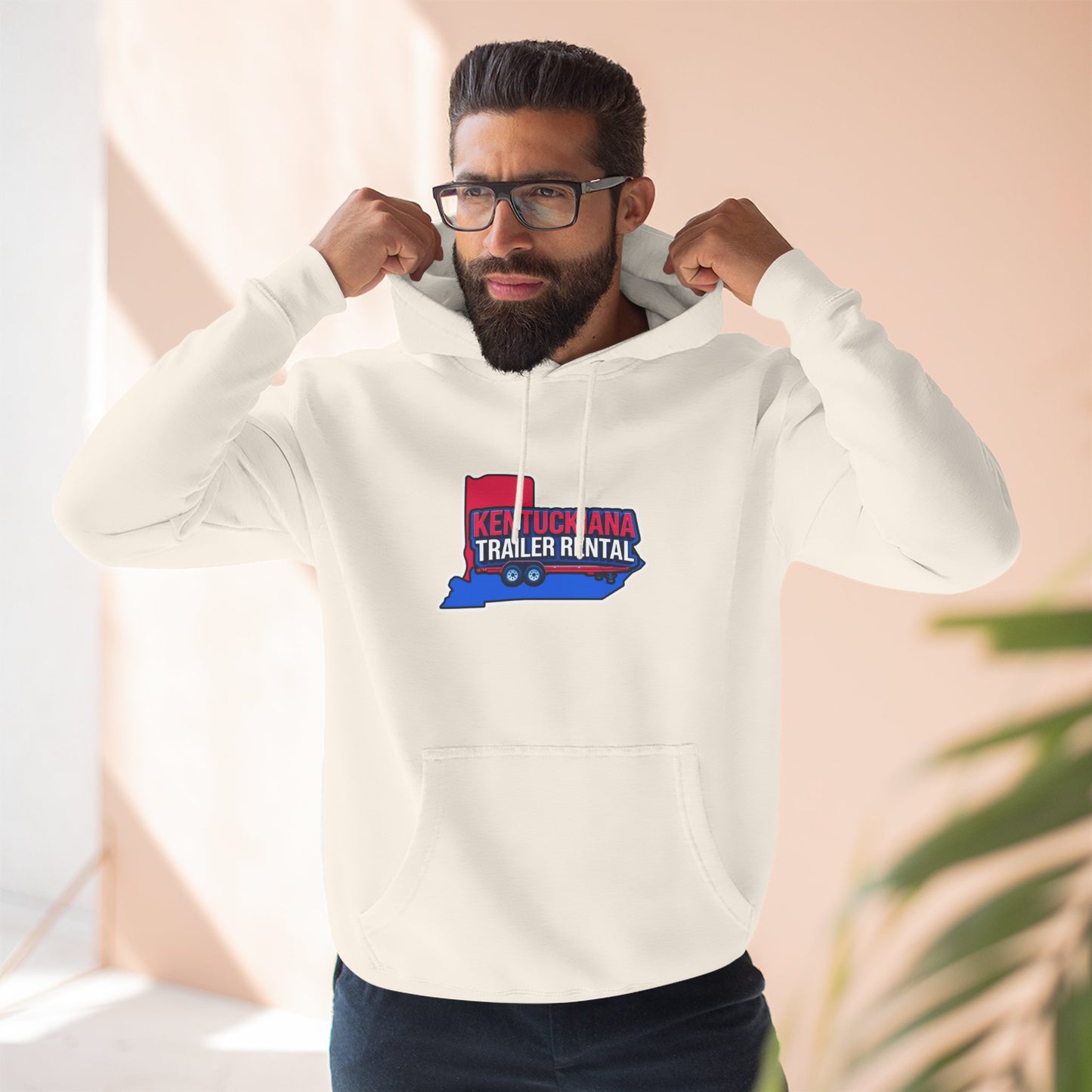 Kentuckiana Trailer Rental Hoodie | Cozy Casual Wear, Perfect for Road Trips, Gift for Outdoor Enthusiasts, Iconic Travel Style