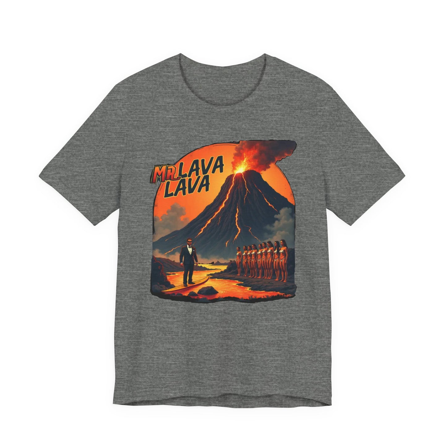 Mr. Lava Lava Tee, Unisex Graphic Shirt, Cool Retro T-Shirt, Perfect for Summer, Volcano Art, Gift for Geology Lovers - Psychonaut Swag