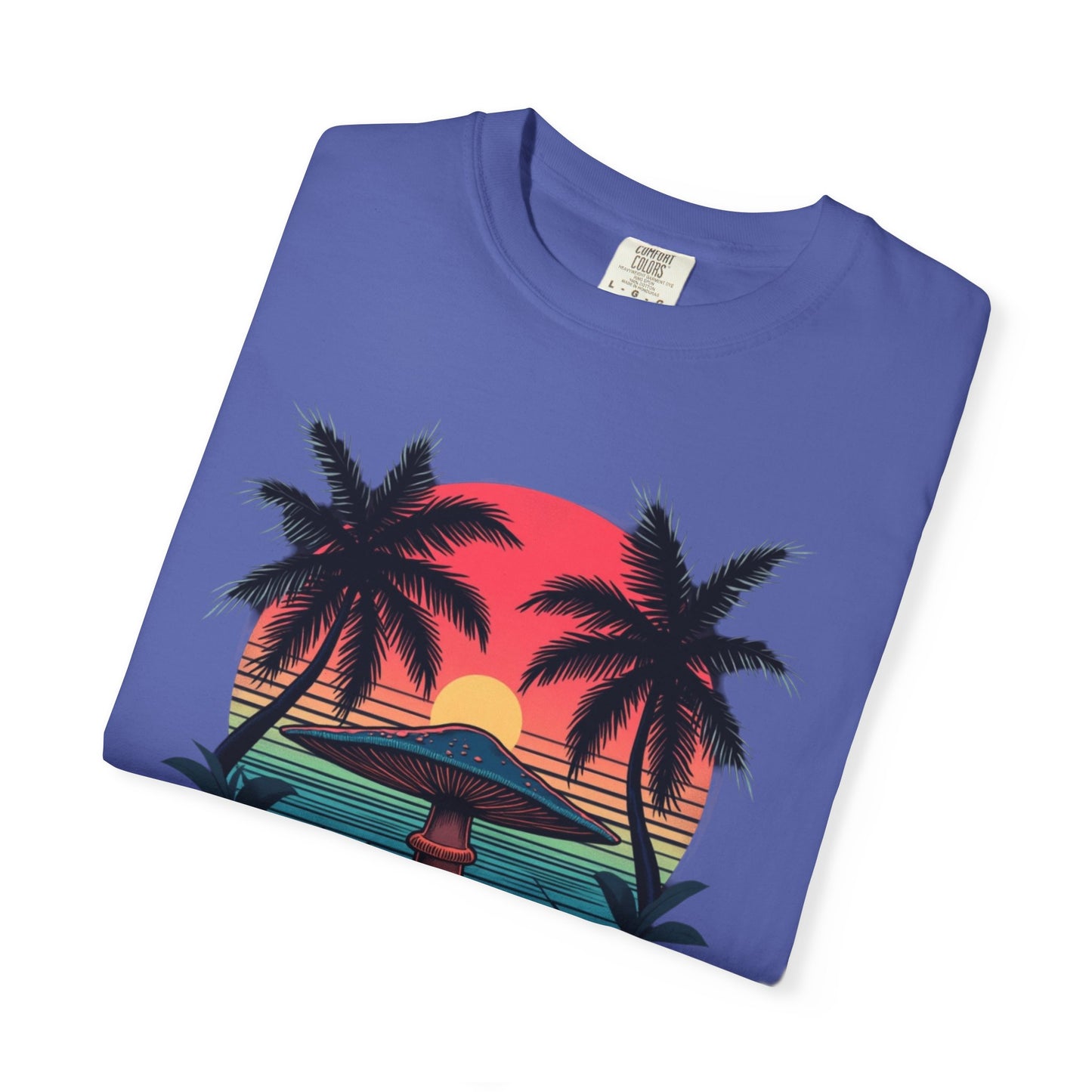 Miami Vibes, T-Shirt with Tropical Vibes Design, Summer Apparel, Beachwear, Gift for Vacation Lovers, Relaxed Style - Psychonaut Swag