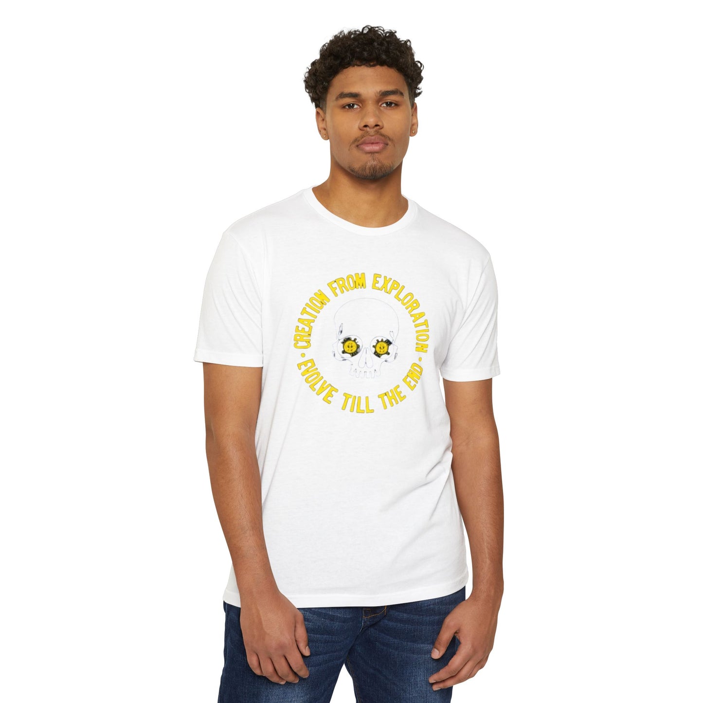 Skull Exploration T-Shirt | Unisex Tee for Adventurers, Fun Graphic Tee, Unique Gift for Explorers, Perfect for Casual Days, Evolution Theme