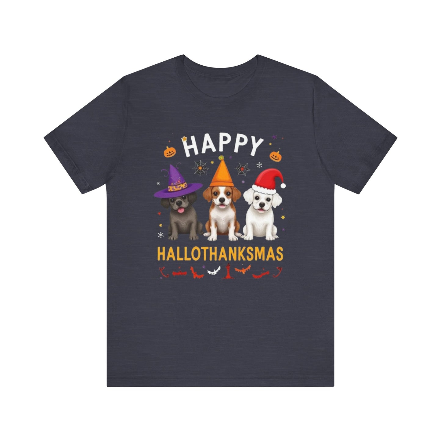 Holiday Trifecta tee, Funny Halloween T-Shirt for Parties, Unisex Short Sleeve Tee, Spooky Holiday Apparel, Gift for Halloween Lovers