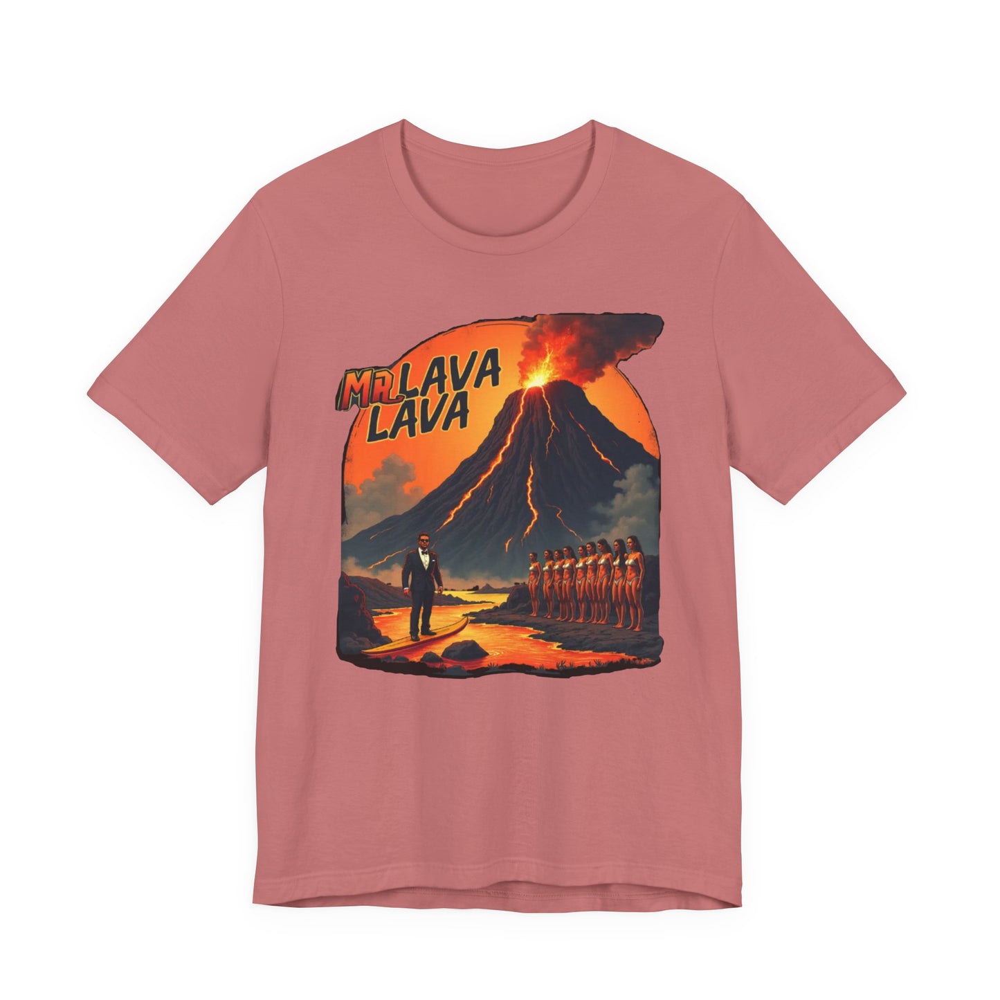 Mr. Lava Lava Tee, Unisex Graphic Shirt, Cool Retro T-Shirt, Perfect for Summer, Volcano Art, Gift for Geology Lovers - Psychonaut Swag