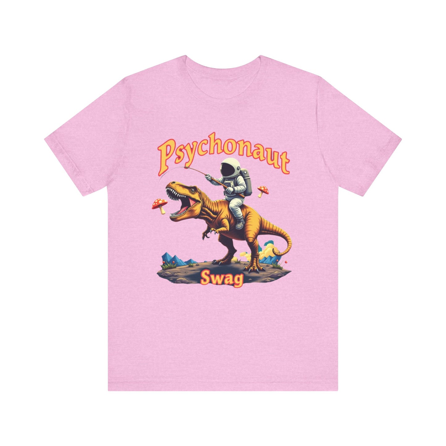 Psychonaut T-Rex Tee - Cool Retro Unisex Jersey Short Sleeve Shirt, Perfect for Gifts, Festivals, and Everyday Wear - Psychonaut Swag