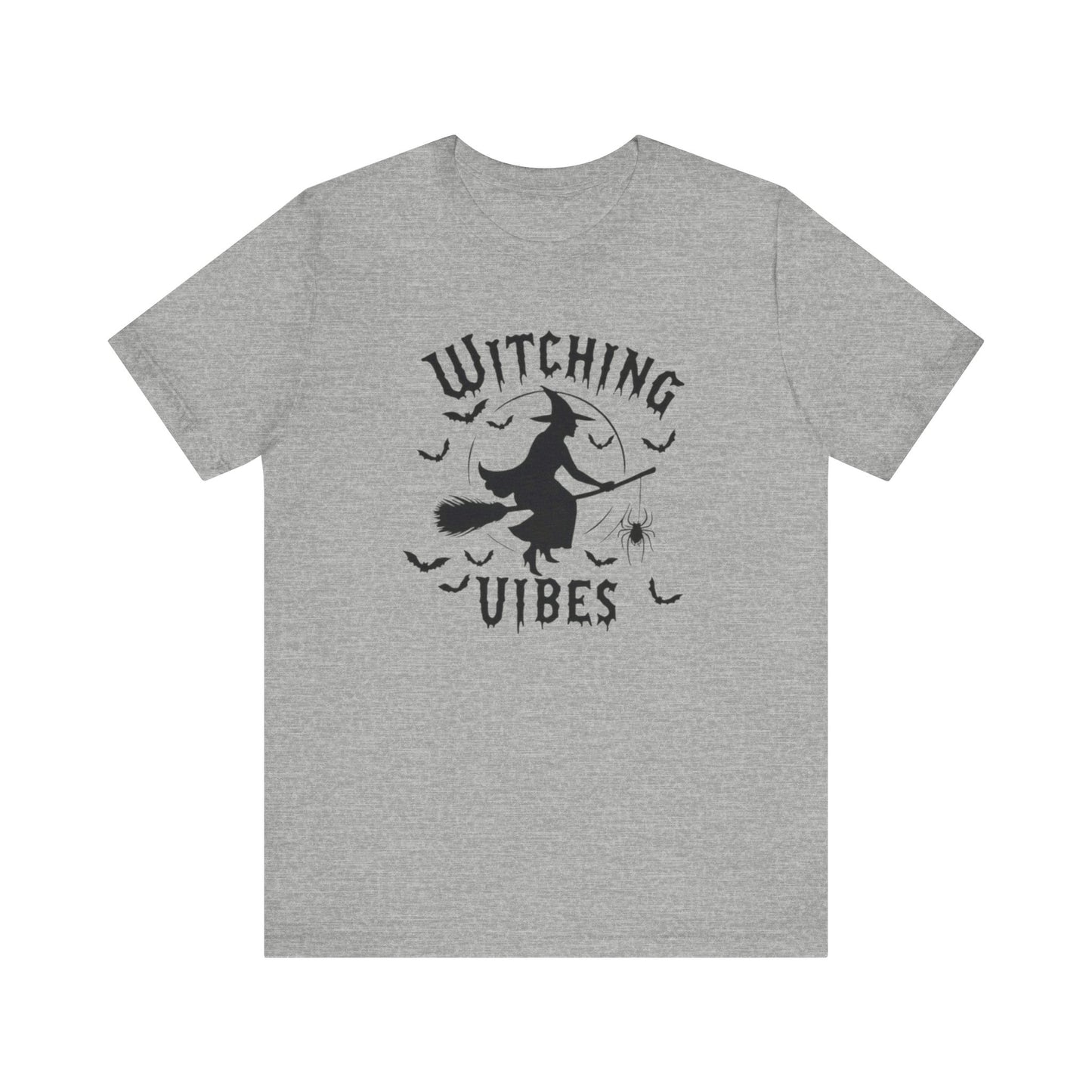 Witching Vibes Graphic Tee, Halloween Apparel, Unisex Costume Top, Casual T-Shirt, Spooky Season Outfit, Witchy Gift