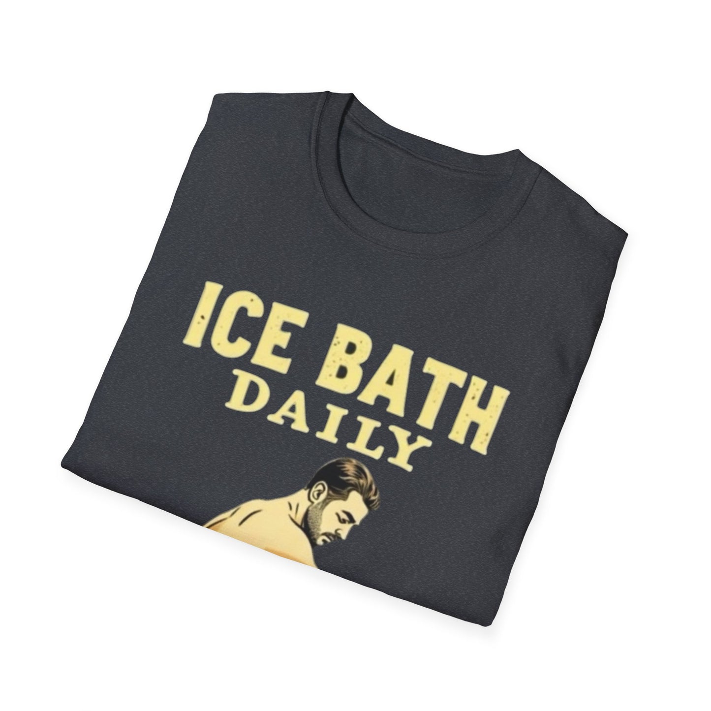 Ice Bath Daily Survivor Unisex Softstyle T-Shirt, Motivational Tee, Gift for Survival Enthusiasts, Fitness Apparel, Recovery Shirt - Psychonaut Swag
