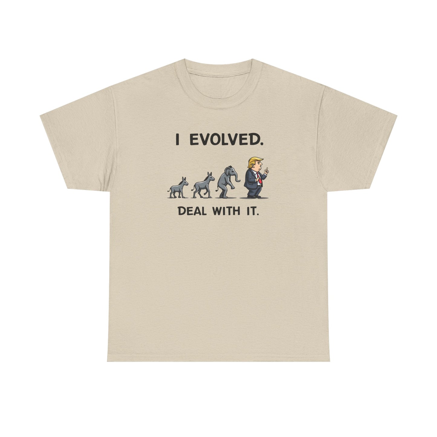 I Evolved, political humor, Funny Unisex T-Shirt, Gift for Dog Lovers, Casual Wear, Statement Shirt - Psychonaut Swag