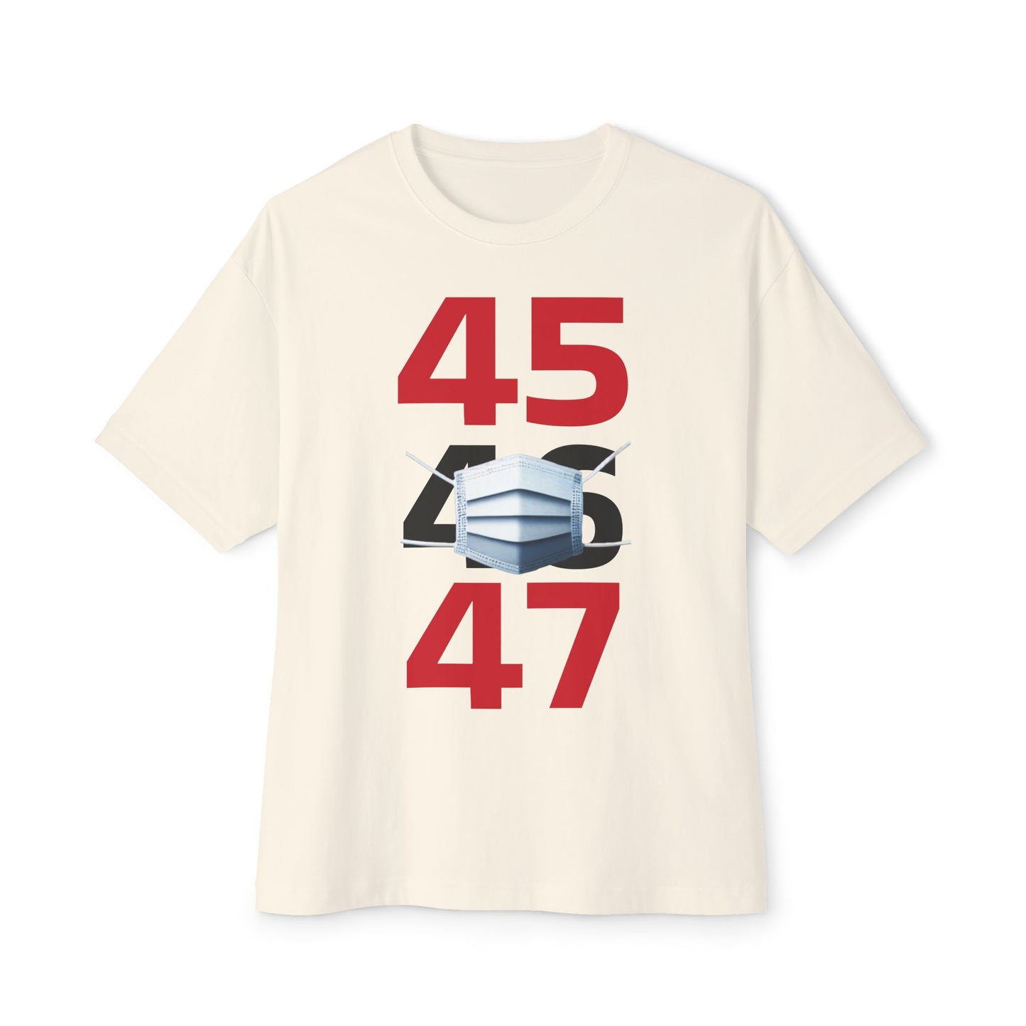 45-47 tee, Unisex Oversized Boxy Tee - Psychonaut Swag