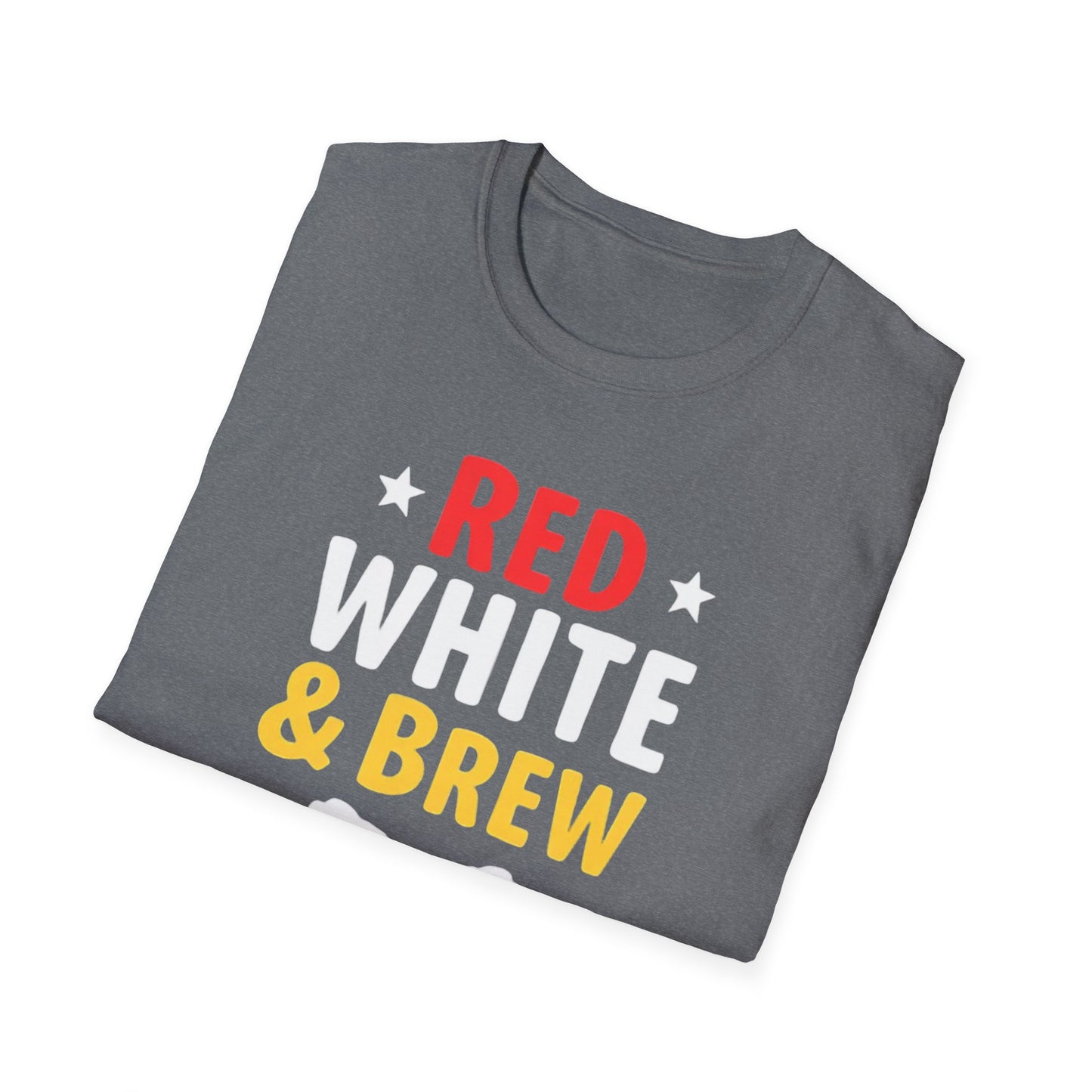 Red White & Brew Shirt, Gift for Dad, Fourth of July Apparel, BBQ Party Wear - Psychonaut Swag