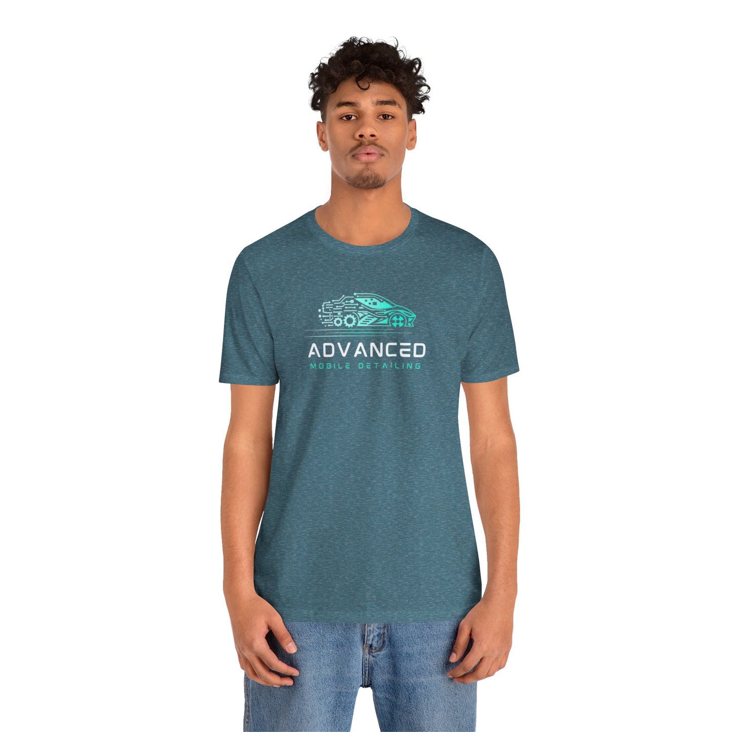 Advanced Mobile Detailing, Super soft style, Unisex Tee, Car Enthusiast Shirt, Automotive Gift, Stylish Car Wash Tee, Perfect for Mechanics, Birthday or Holiday Gift
