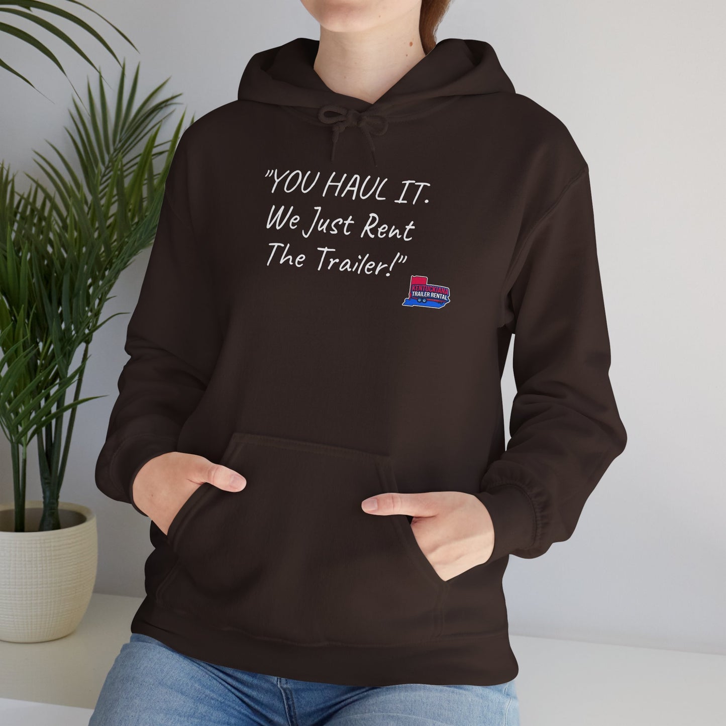 Kentuckiana Small biz swag, Trailer Rental Hoodie for Road Trips, Gifts for Adventure Lovers, Unique Hoodie for Renters, Travel Gear, Funny Sweatshirt