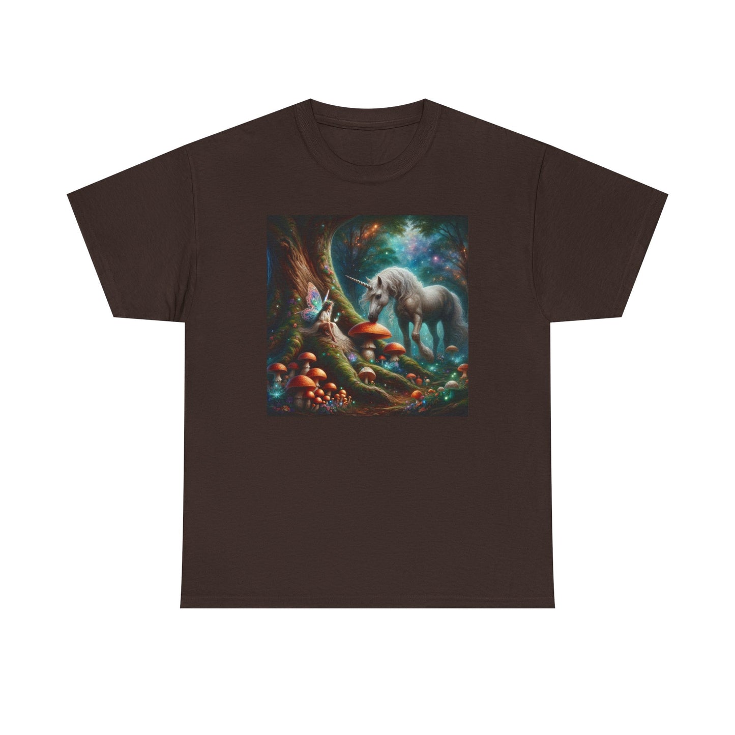 Unicorn Sighting in the Forest, Unisex Heavy Cotton Tee - Psychonaut Swag