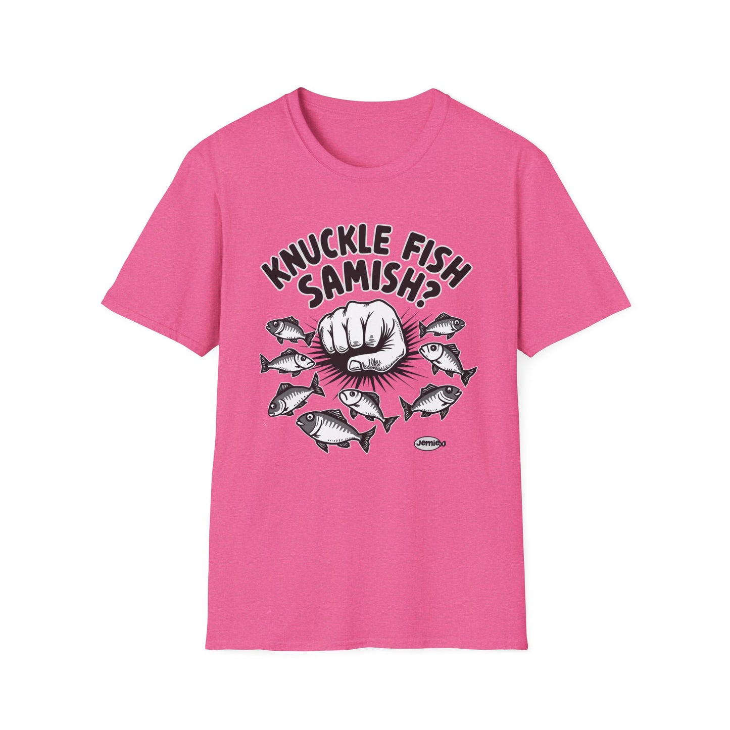 Knuckle Fish Samish, T-Shirt, Perfect for Anglers, Gift for Fishermen, Casual Wear, Outdoor Activities, Humor Shirt