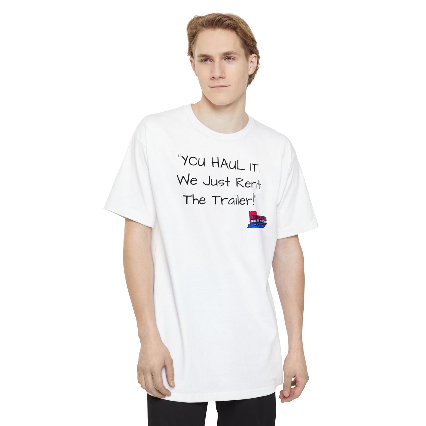 Tall mock1, Kentuckiana small biz swag, T-Shirt | Casual Souvenir Tee, Road Trip Gear, Gift for Trailer Owners, Fun Outdoor Wear, Unisex Apparel