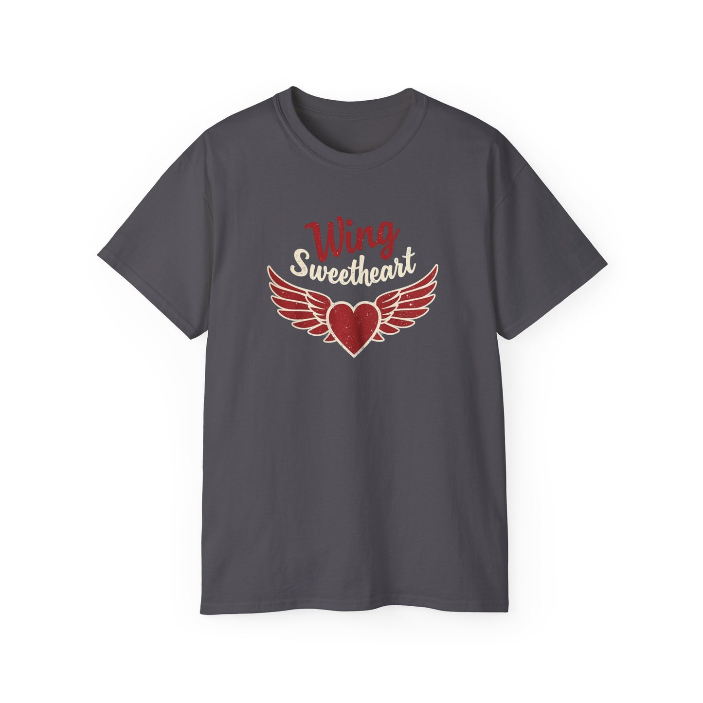 Wing Sweetheart Unisex Ultra Cotton Tee | Cute Graphic Shirt, Valentine's Day Gift, Trendy Casual Wear, Heart Theme Apparel, Unique T-Shirt - Psychonaut Swag