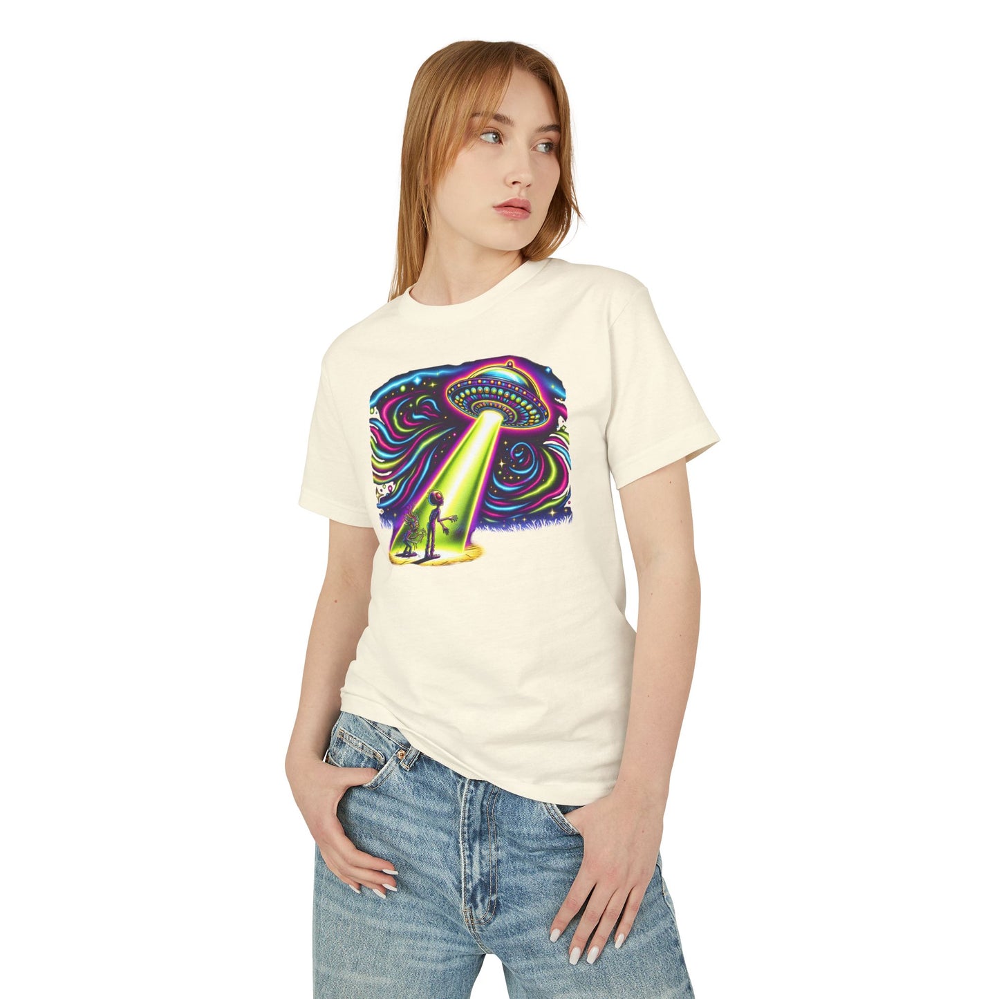 A Wild Trip, UFO sighting, Unisex Garment-Dyed Heavyweight Cotton Tee - Psychonaut Swag