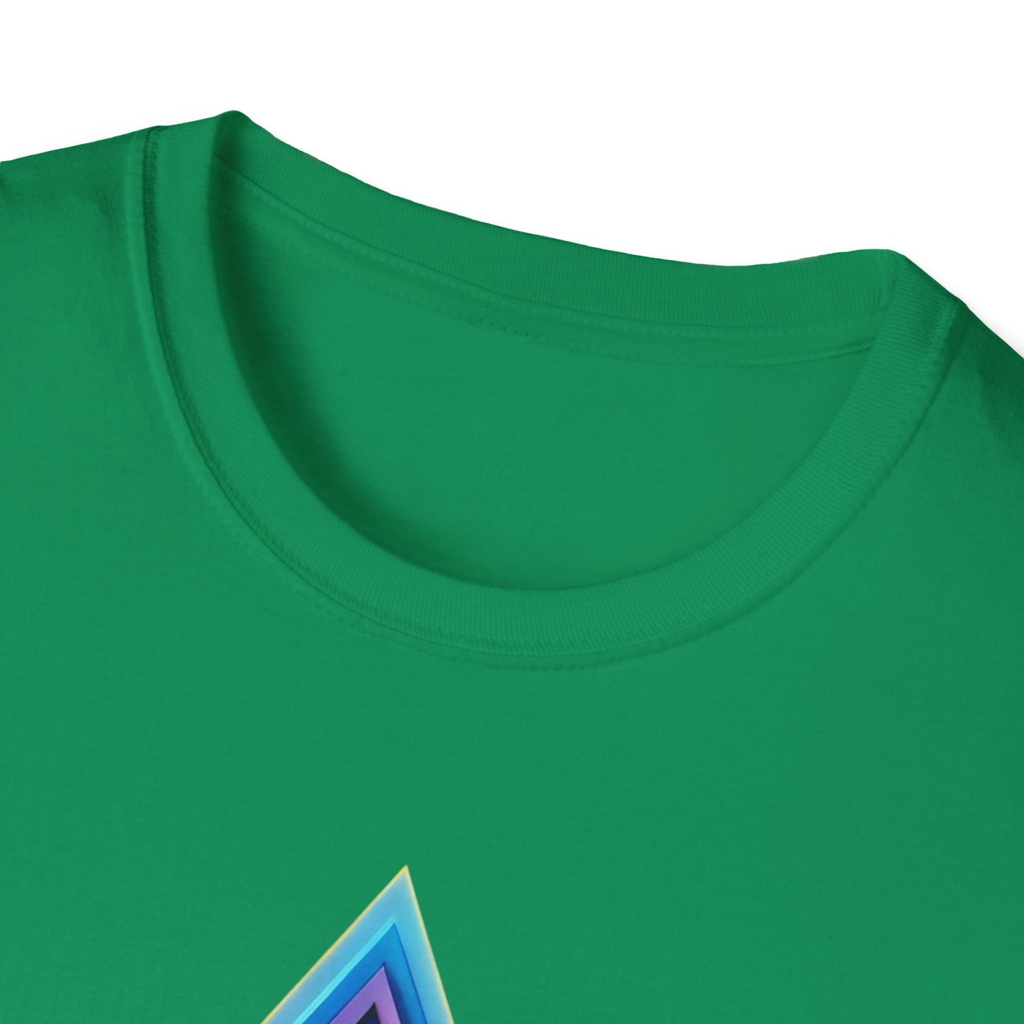 Triangle Rainbow, Unisex Softstyle T-Shirt - Psychonaut Swag