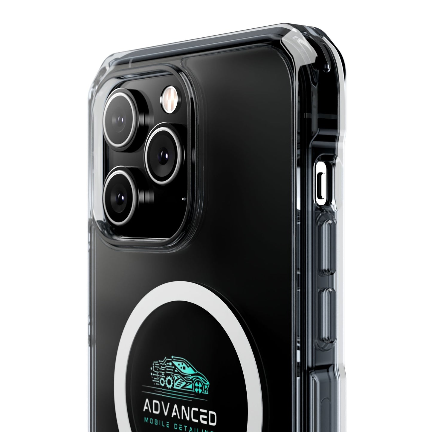Advanced Mobile Detailing, Phone Case for Car Enthusiasts, Clear Protective Shell, Advanced Mobile Detailing, Customizable Gift, Stylish Phone Accessory