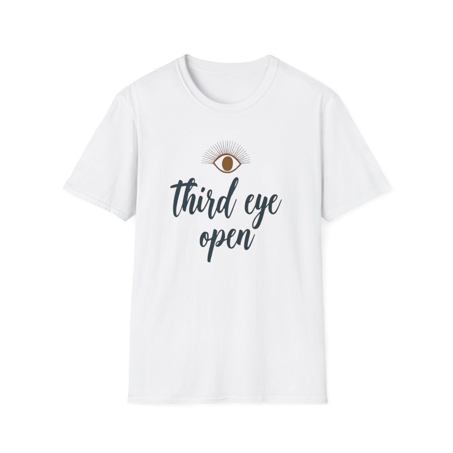 Third Eye insight, Open Unisex Softstyle T-Shirt, Spiritual Gift, Graphic Tee, Meditation Apparel, Casual Wear, Yoga Clothing, Unique T-Shirt - Psychonaut Swag