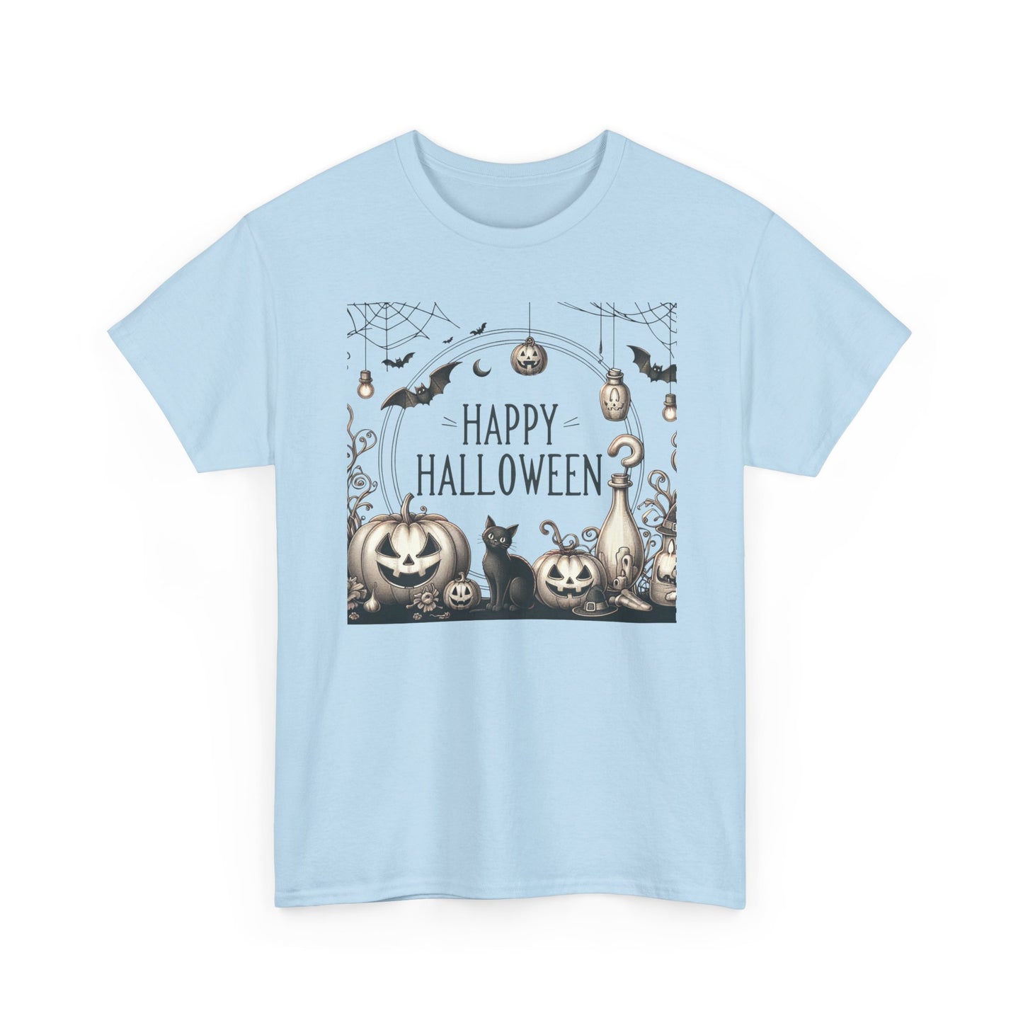 Halloween Vintage style party, Unisex Heavy Cotton Tee, Spooky Tee, Halloween Shirt, Ghostly Apparel, Pumpkin T-Shirt, Festive Clothing