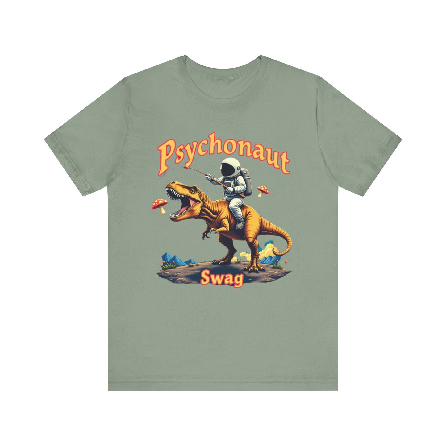 Psychonaut T-Rex Tee - Cool Retro Unisex Jersey Short Sleeve Shirt, Perfect for Gifts, Festivals, and Everyday Wear - Psychonaut Swag