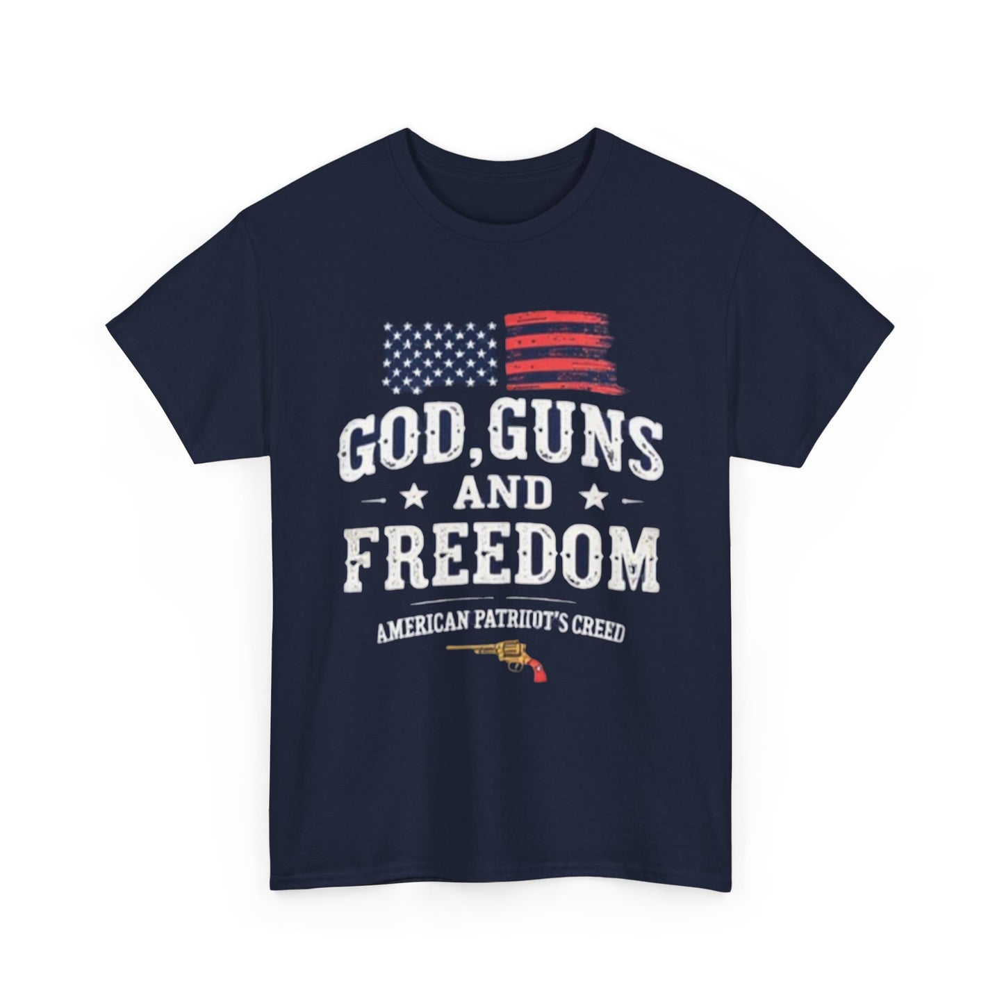 God, Guns, and Freedom American Patriot's Creed Shirt - Psychonaut Swag