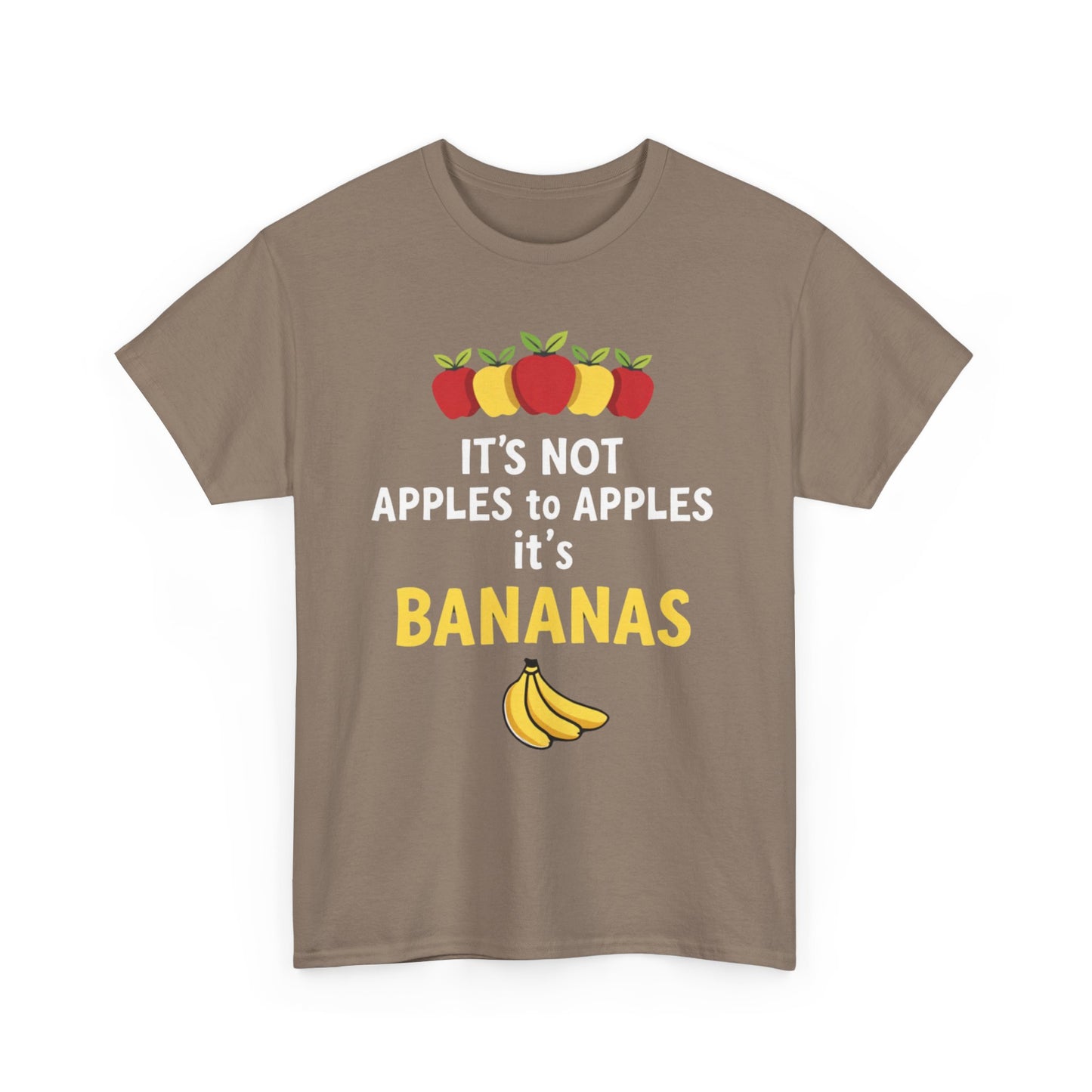 Funny Banana T-Shirt: It's Not Apples to Apples, Cute Graphic Tee for Food Lovers, Gift for Birthdays, Casual Wear, Humor Shirt - Psychonaut Swag