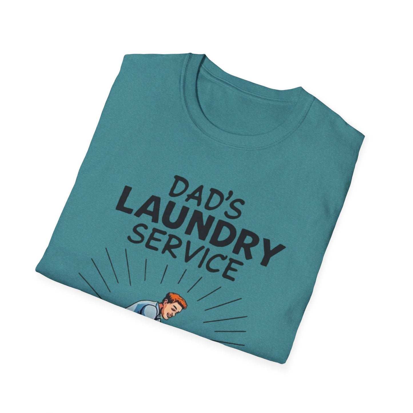 Dad's Laundry Service T-Shirt, Funny Gift for Dads, Unisex Humor Tee, Laundry Day Shirt, Father's Day Gift, Everyday Wear - Psychonaut Swag