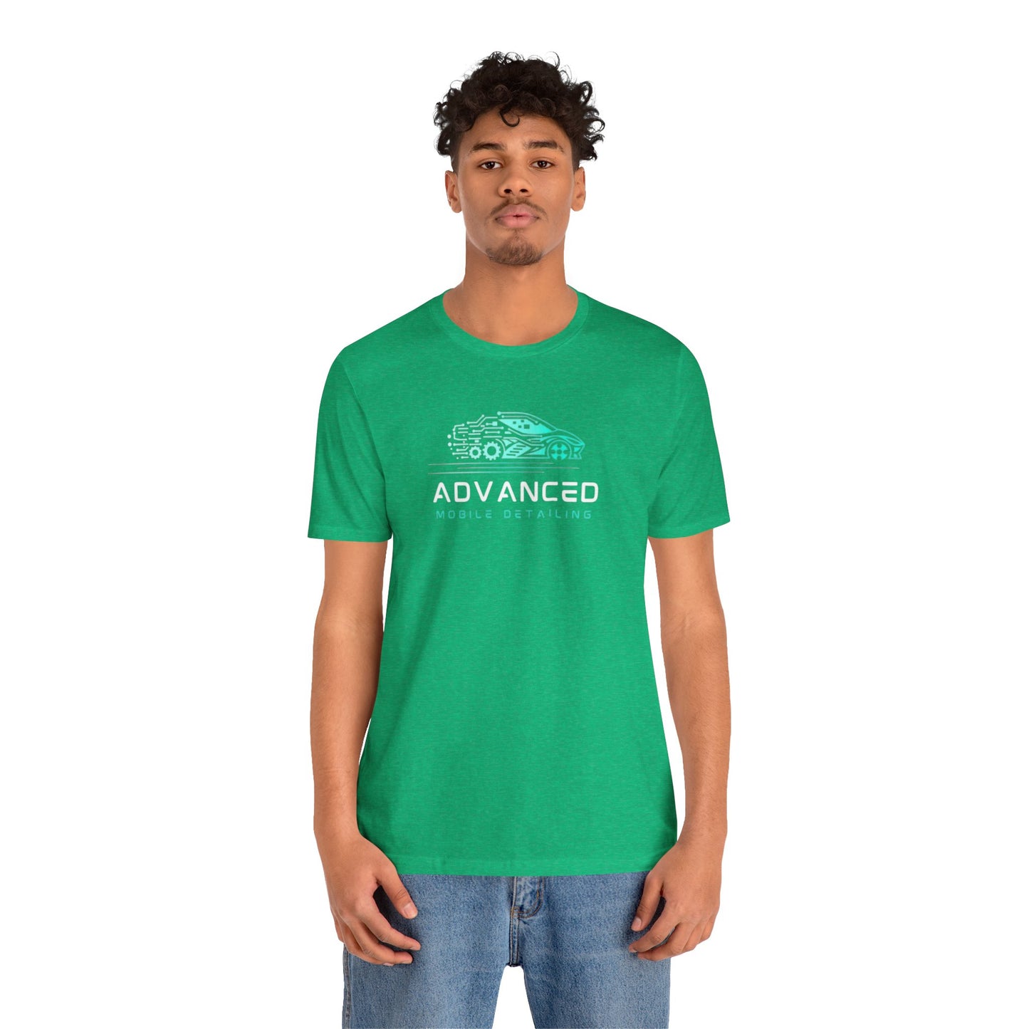 Advanced Mobile Detailing, Super soft style, Unisex Tee, Car Enthusiast Shirt, Automotive Gift, Stylish Car Wash Tee, Perfect for Mechanics, Birthday or Holiday Gift