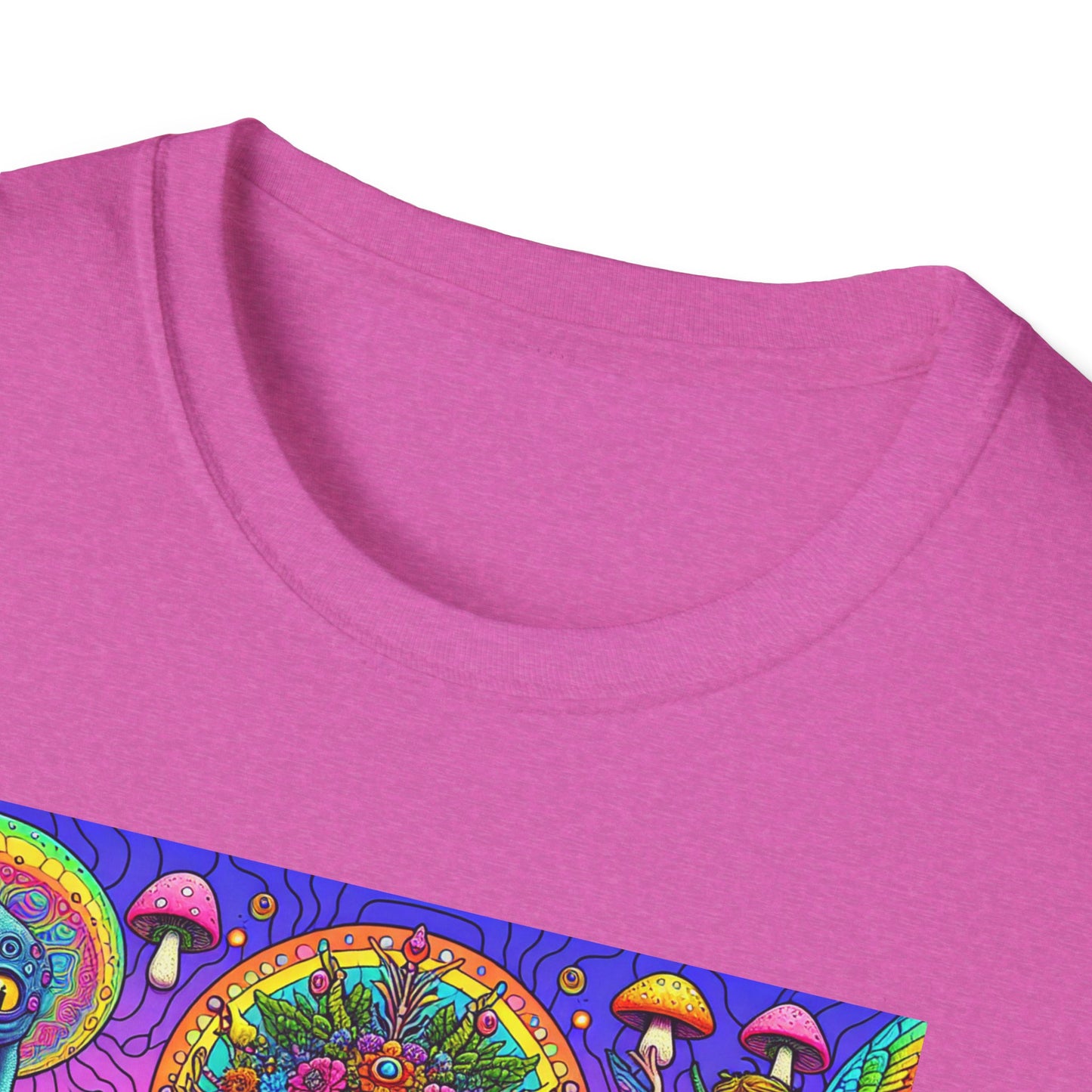 Mushroom Last Supper, Unisex Softstyle T-Shirt - Psychonaut Swag