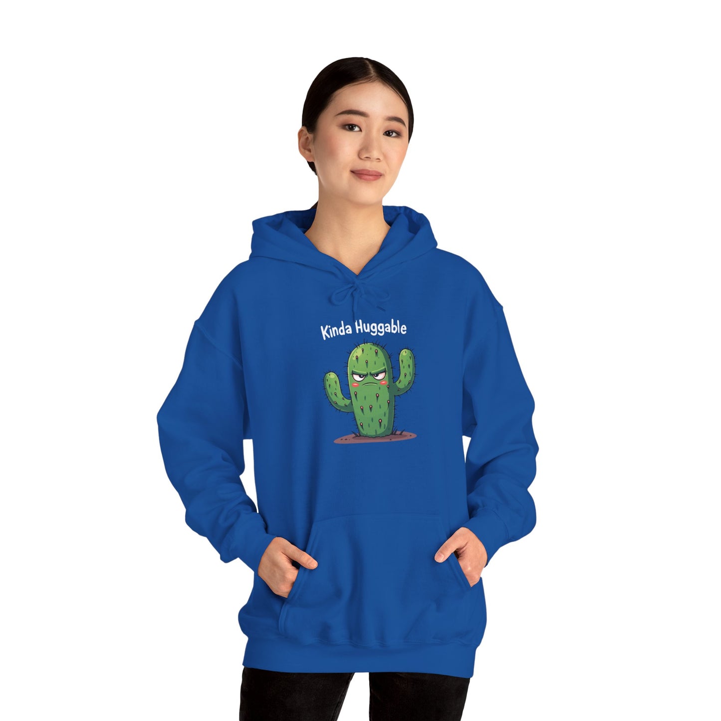 Kinda Huggable, Unisex Heavy Blend Sweatshirt, Comfy Gift, Funny Plant Lover Apparel, Perfect for Casual Outings, Spring Celebration - Psychonaut Swag