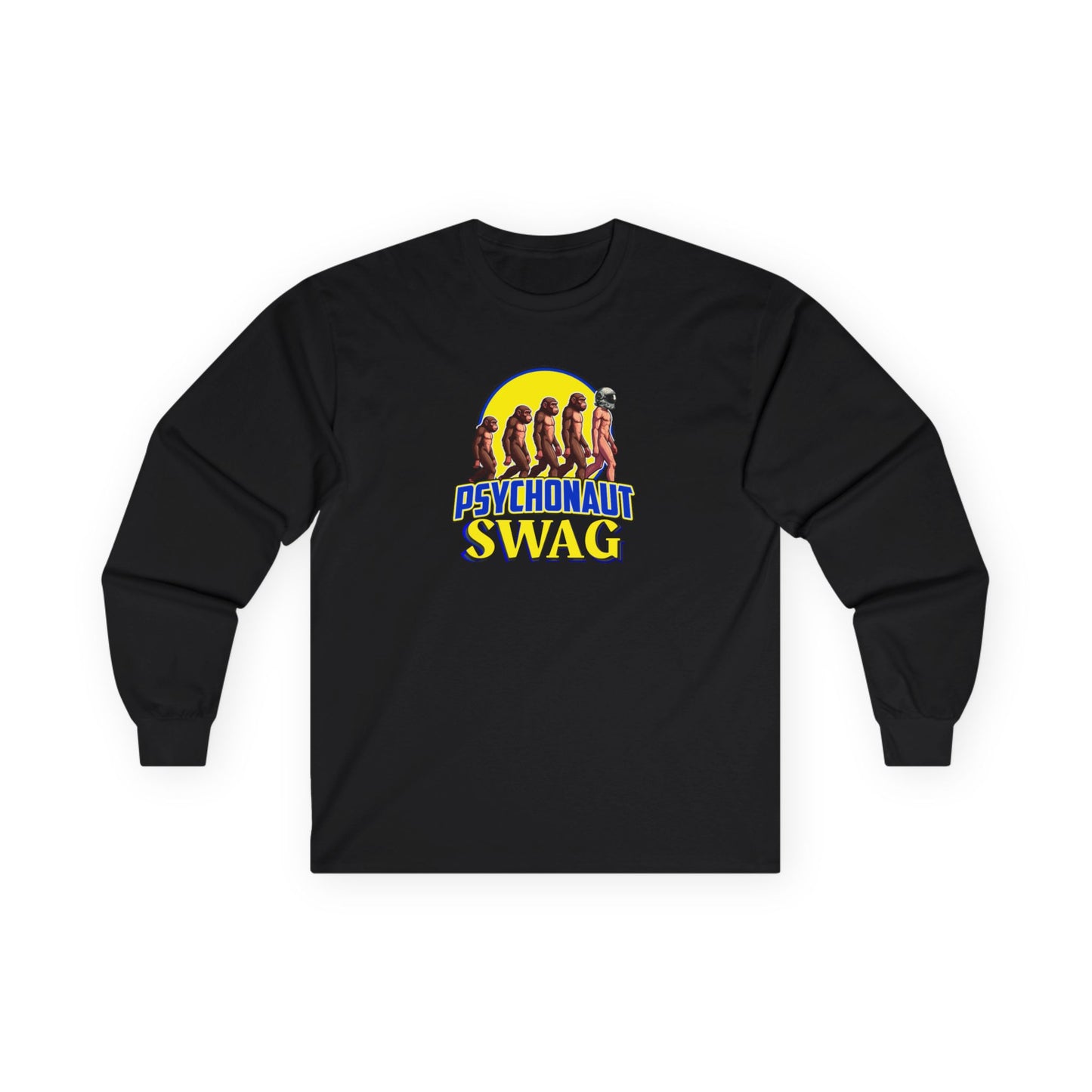 Psychonaut swag, small biz Long Sleeve Tee - Unisex Cotton Shirt for Festival Vibes, Casual Wear, Gift for Music Lovers, Streetwear, Retro Style