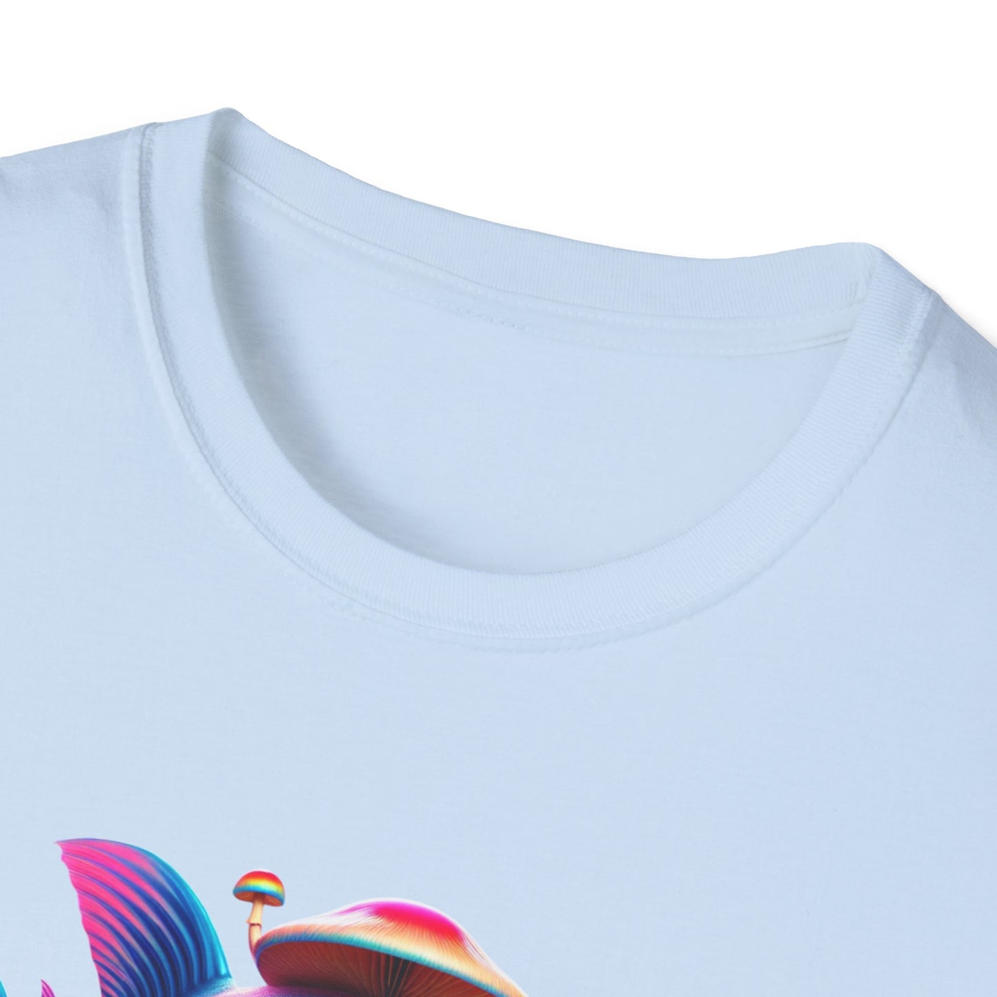 Piranha with Shrooms, Unisex Softstyle T-Shirt - Psychonaut Swag