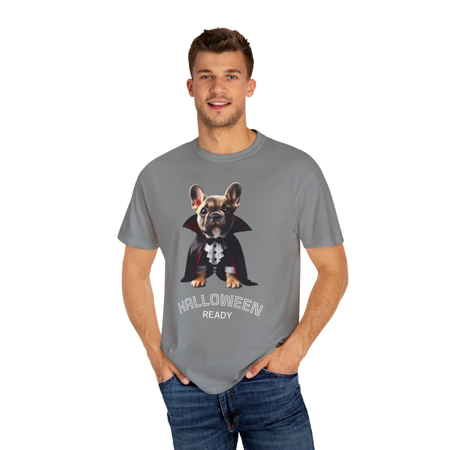 Funny French Bulldog Vampire T-Shirt, Pet Lover Gift, Halloween Costume Tee, Dog Theme Apparel, Unisex Graphic Shirt