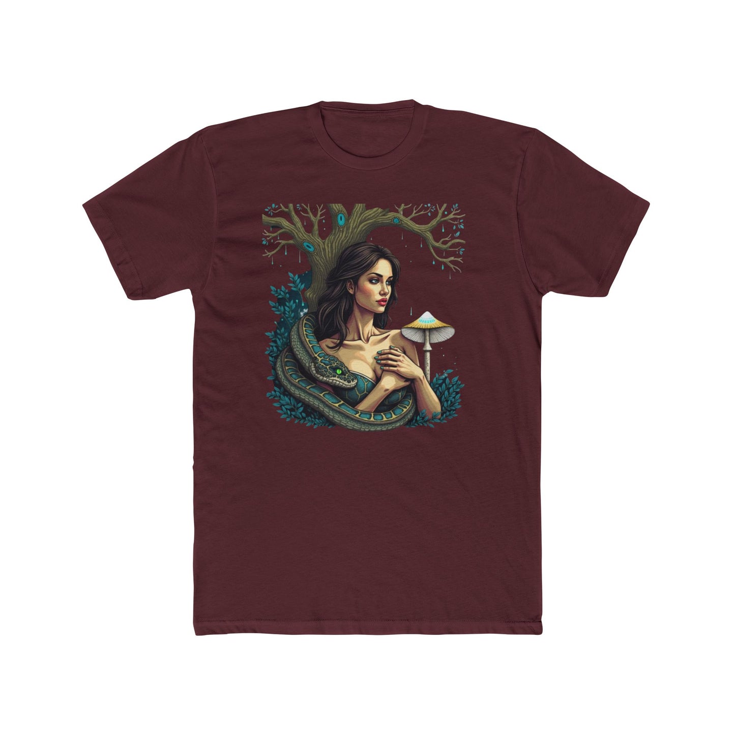 Forbidden Fruit, Enchanted Forest Graphic Tee | Nature Lover Shirt, Bohemian Apparel, Unique Gift, Casual Wear, Art Tee - Psychonaut Swag