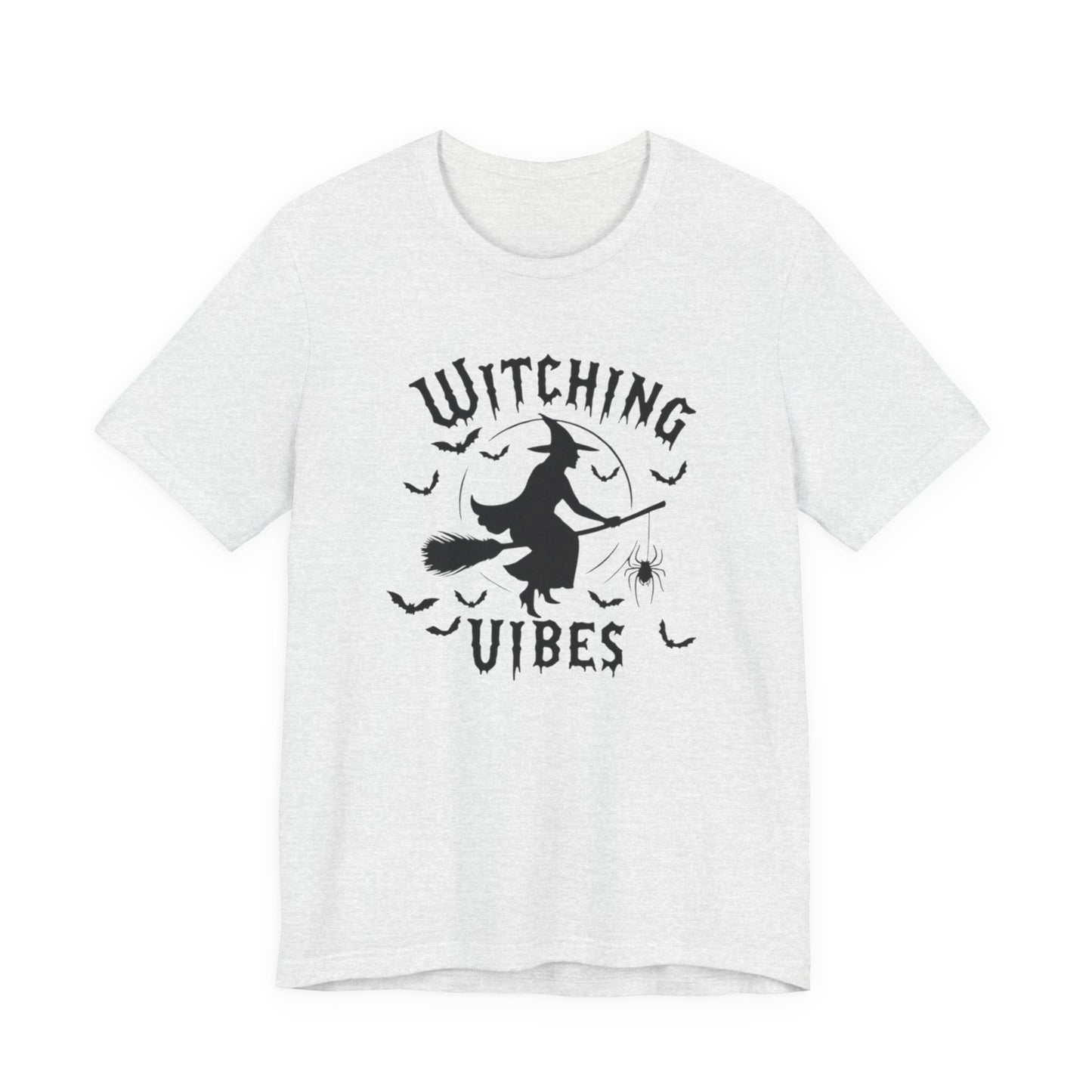 Witching Vibes Graphic Tee, Halloween Apparel, Unisex Costume Top, Casual T-Shirt, Spooky Season Outfit, Witchy Gift