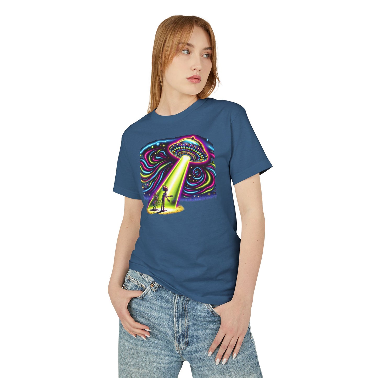 A Wild Trip, UFO sighting, Unisex Garment-Dyed Heavyweight Cotton Tee - Psychonaut Swag