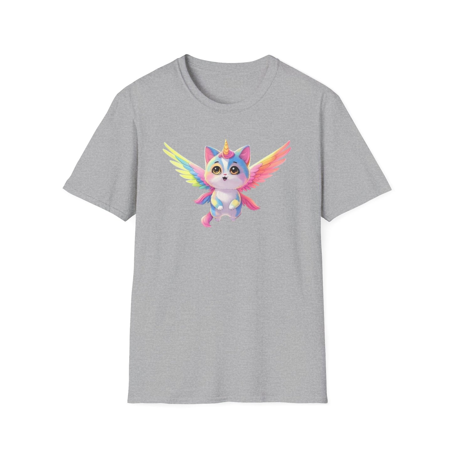 Flying Catacorn, T-Shirt - Cute Flying Feline Unicorn Design - Psychonaut Swag