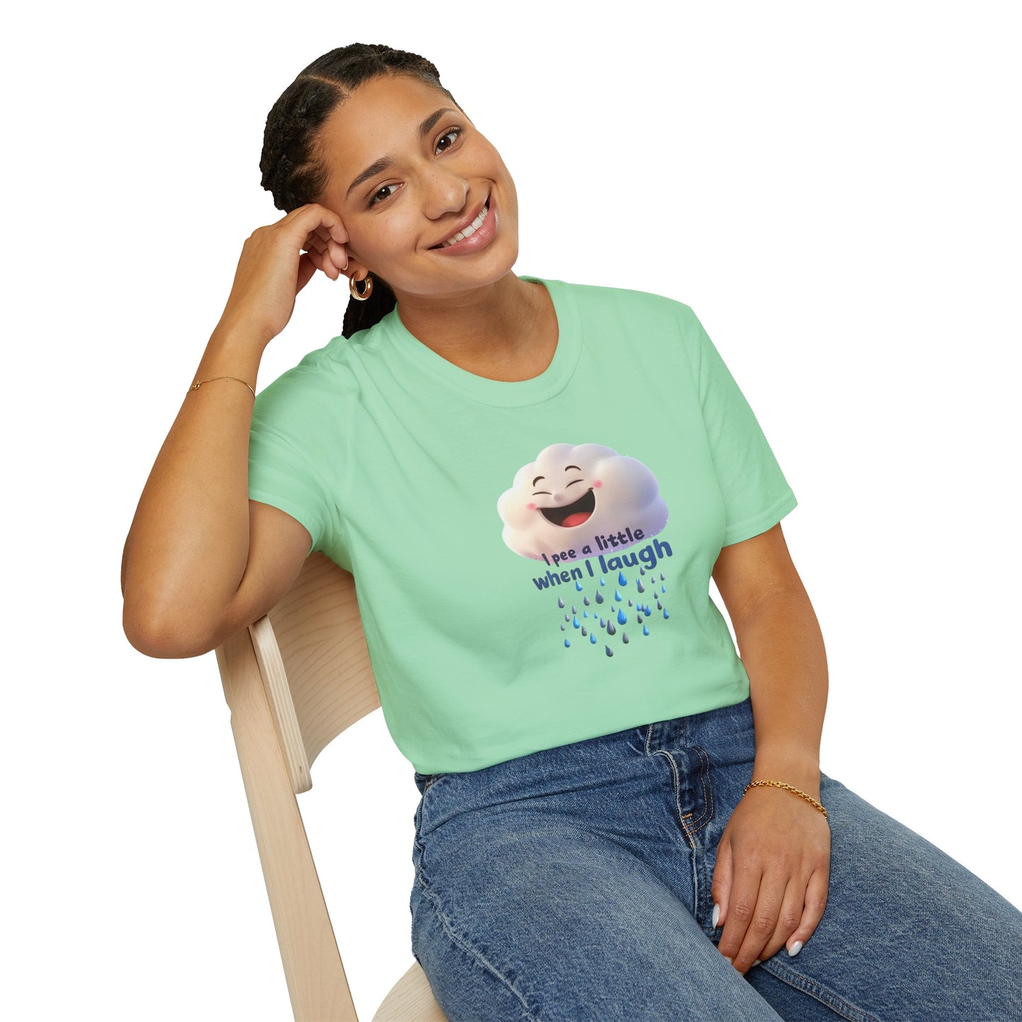 Cloud Laughing Causes Rains, Unisex Softstyle T-Shirt