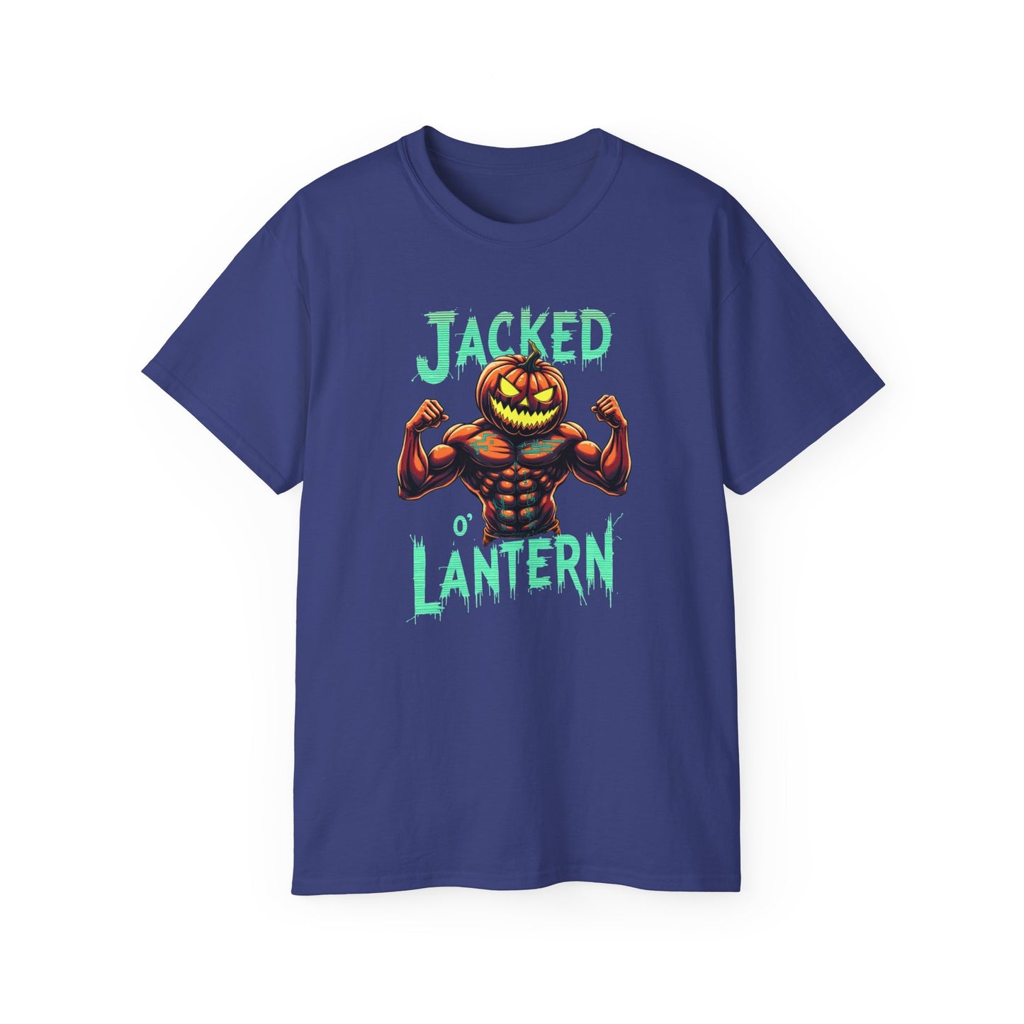 Jacked Lantern Tee | Fun Halloween T-Shirt, Pumpkin Costume Tee, Men's Halloween Shirt, Unisex Graphic Tee, Autumn Apparel