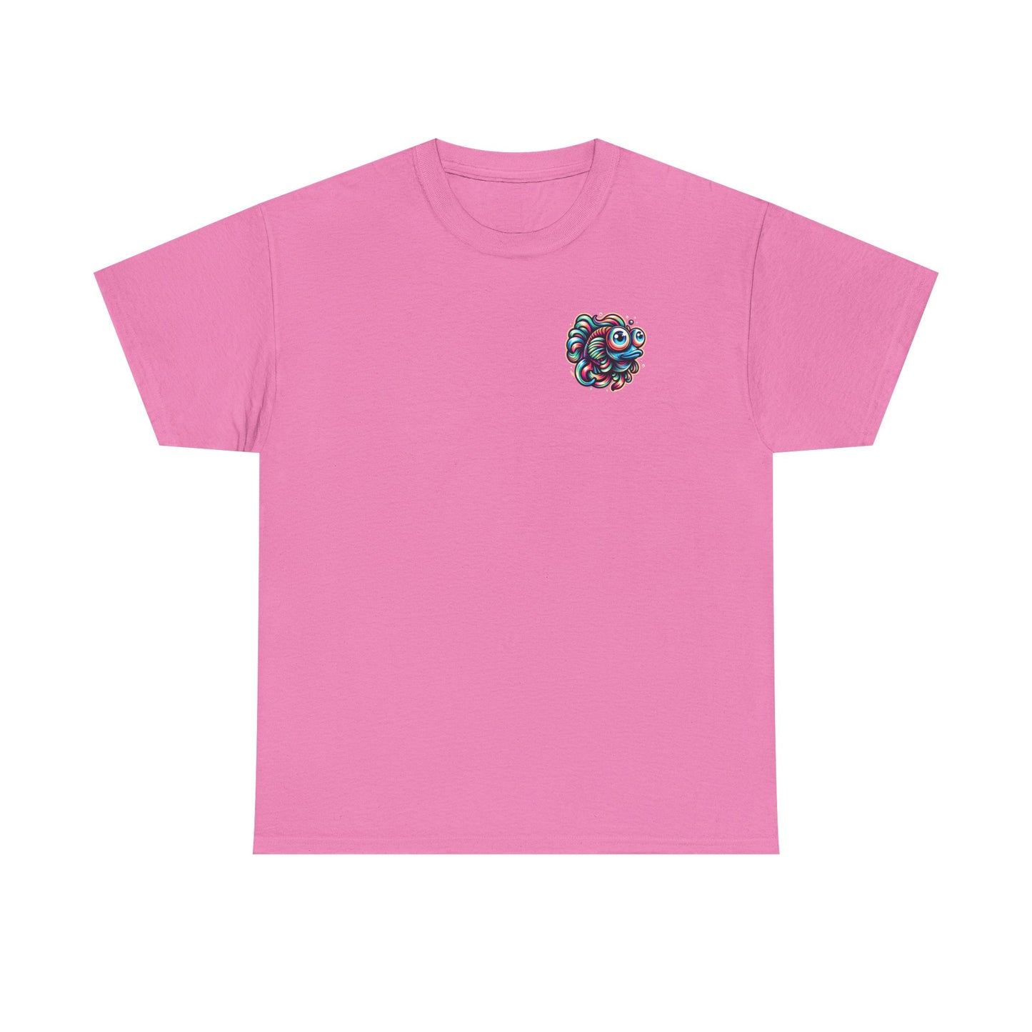 Psychedelic Fish Graphic Unisex Heavy Cotton Tee - Fun & Vibrant Apparel - Psychonaut Swag