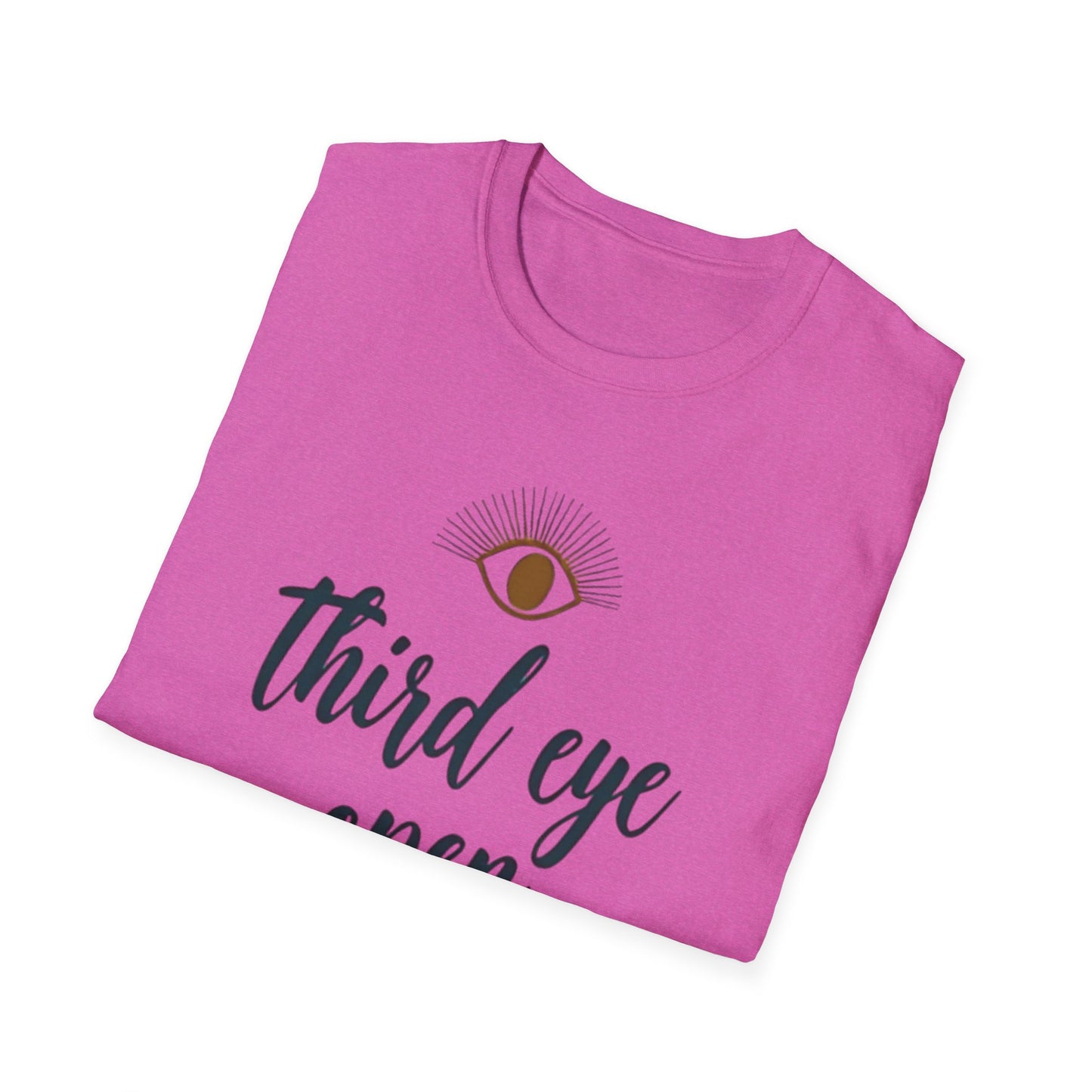 Third Eye insight, Open Unisex Softstyle T-Shirt, Spiritual Gift, Graphic Tee, Meditation Apparel, Casual Wear, Yoga Clothing, Unique T-Shirt