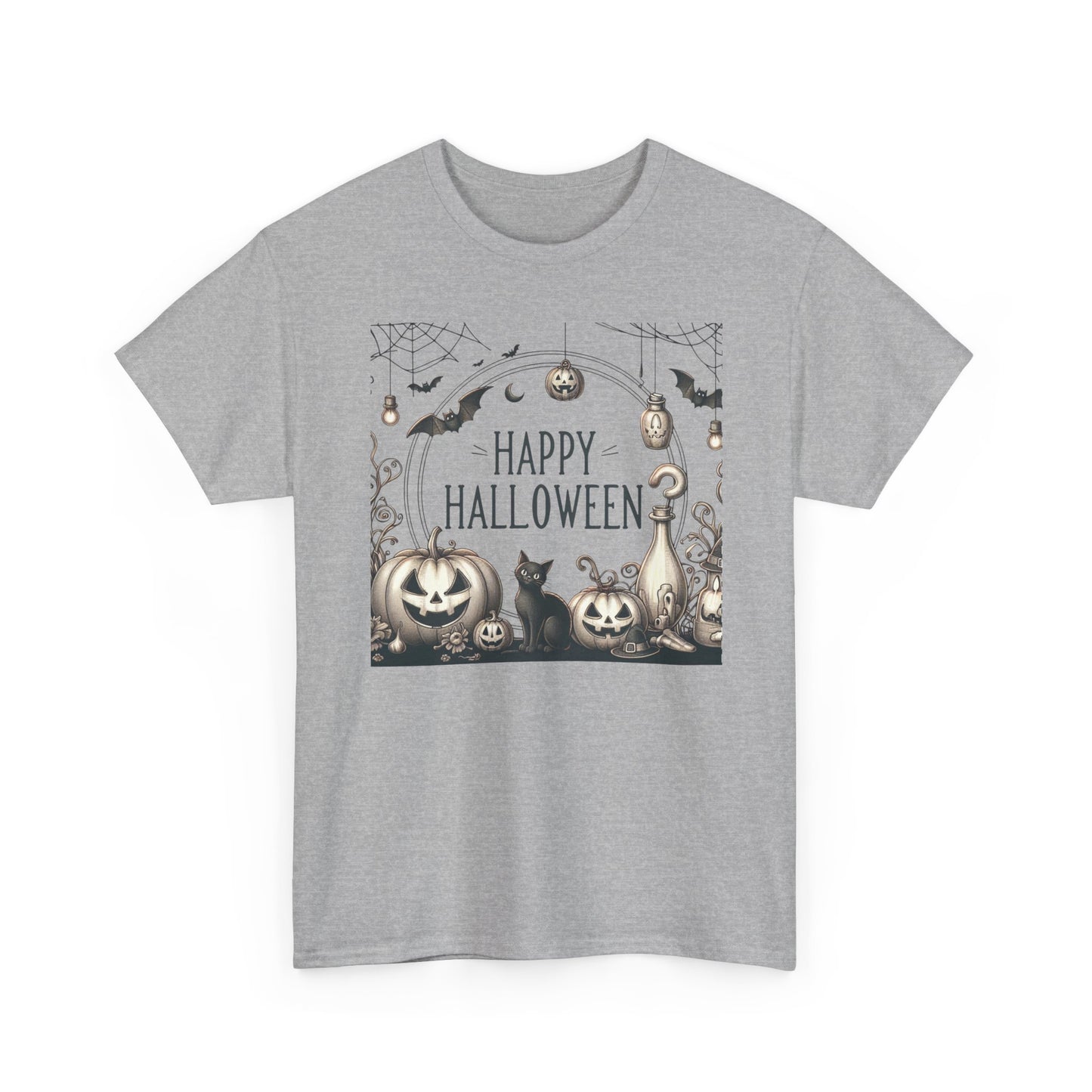 Halloween Vintage style party, Unisex Heavy Cotton Tee, Spooky Tee, Halloween Shirt, Ghostly Apparel, Pumpkin T-Shirt, Festive Clothing