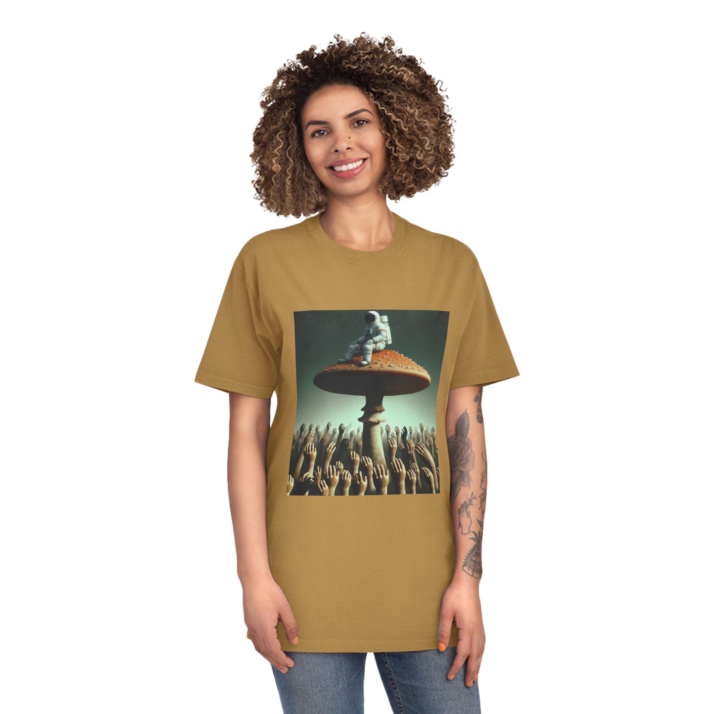 T-Shirt Psychedelic Explorer Unisex Faded Shirt - Psychonaut Swag
