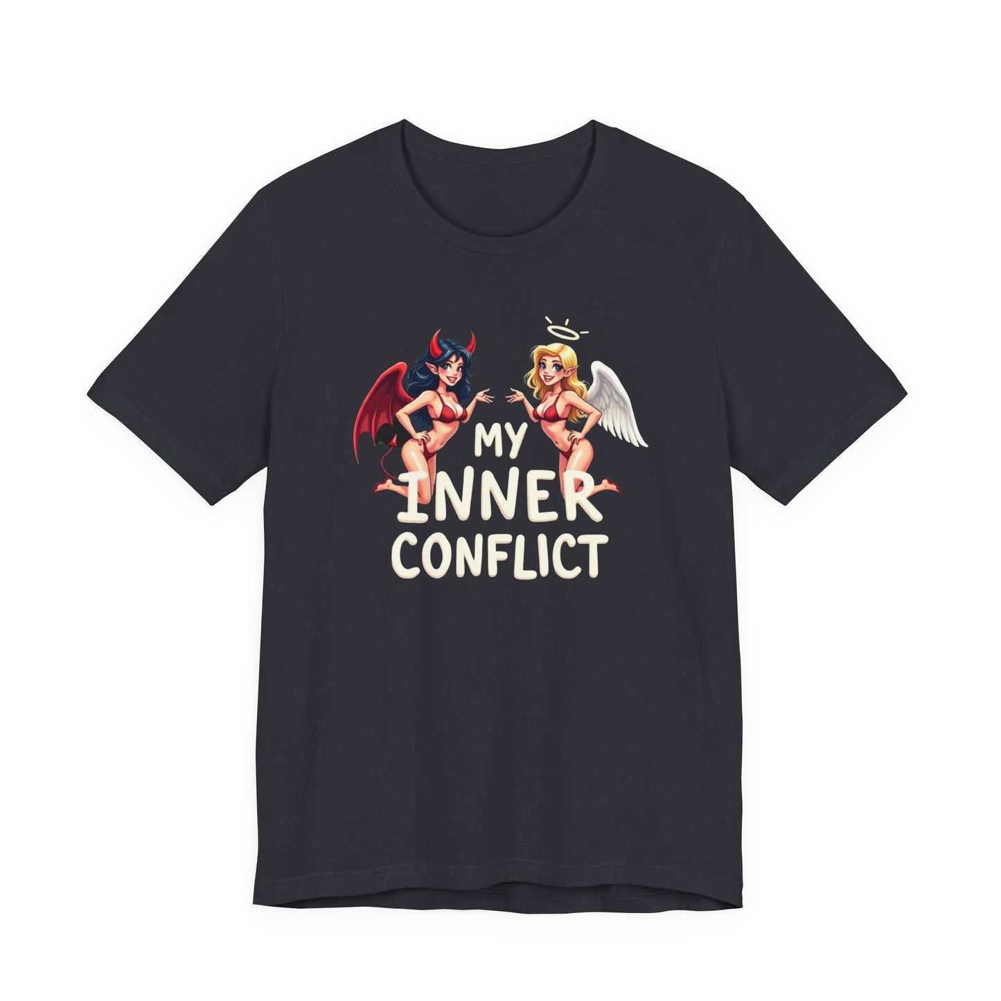 My Inner Conflict, Graphic Tee, Casual Wear, Halloween Gift, Unisex Shirt, Fashion Statement, Unique Style - Psychonaut Swag