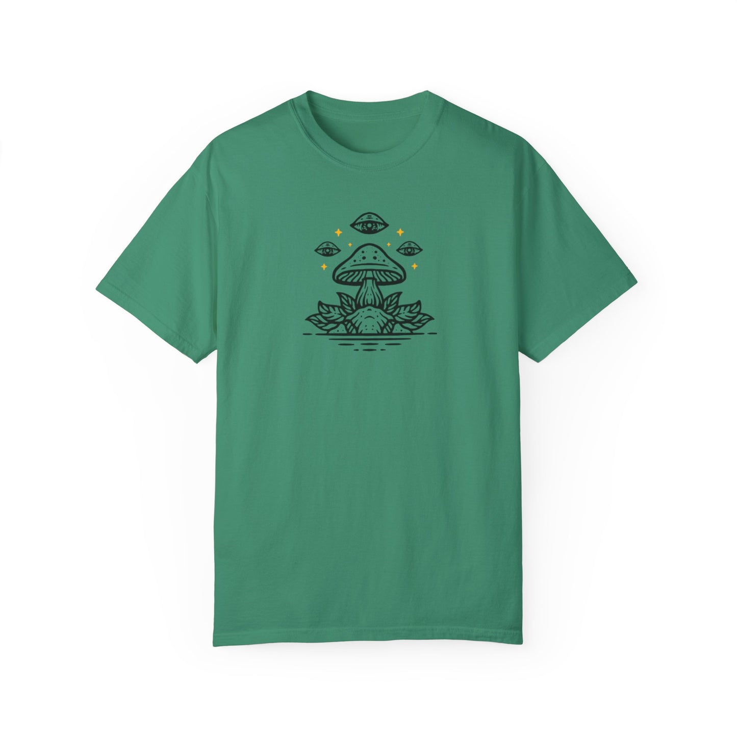 Mushroom pattern,Unisex Garment-Dyed T-shirt - Psychonaut Swag
